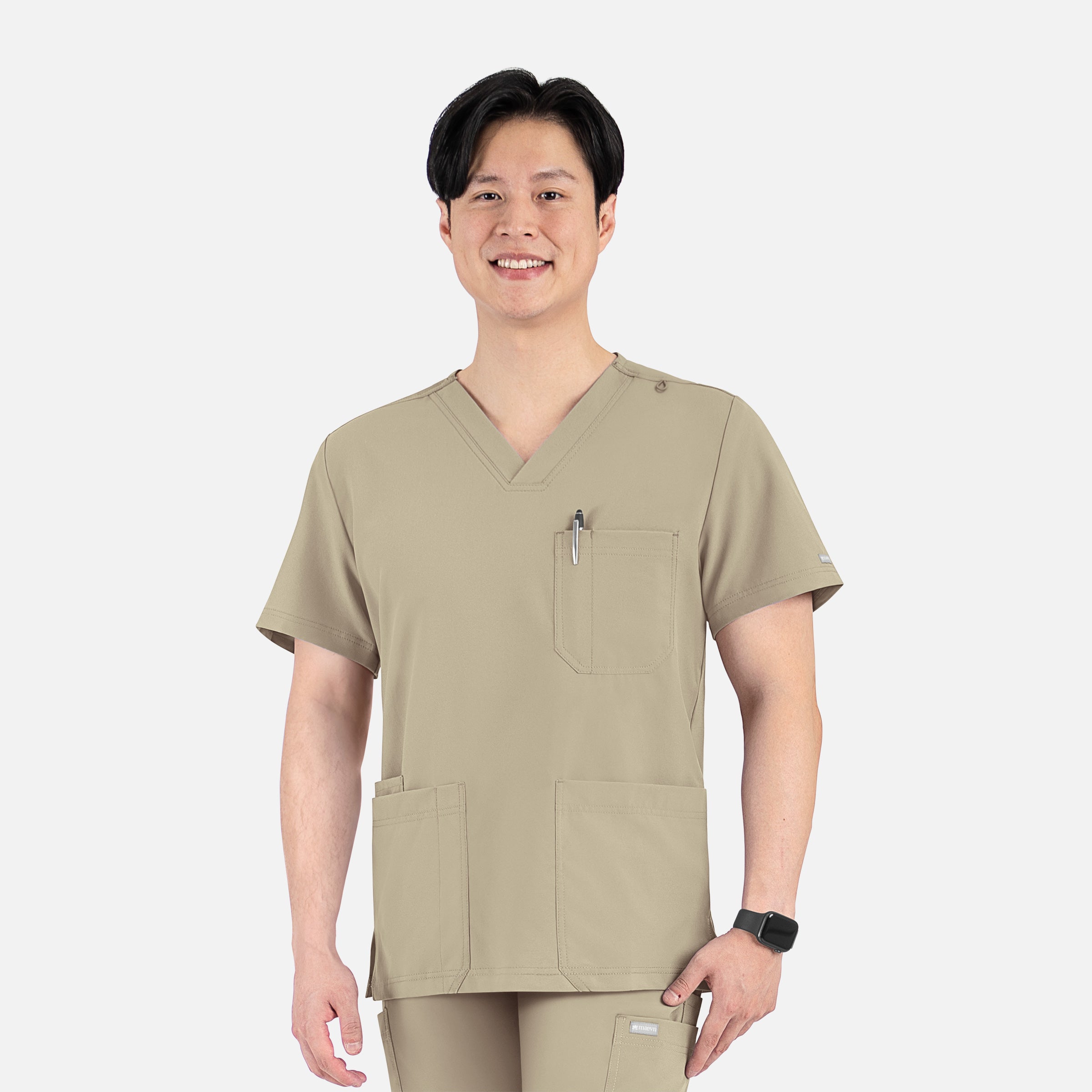 Maevn Momentum 5802 Men’s 4 Pocket Banded V-Neck Top