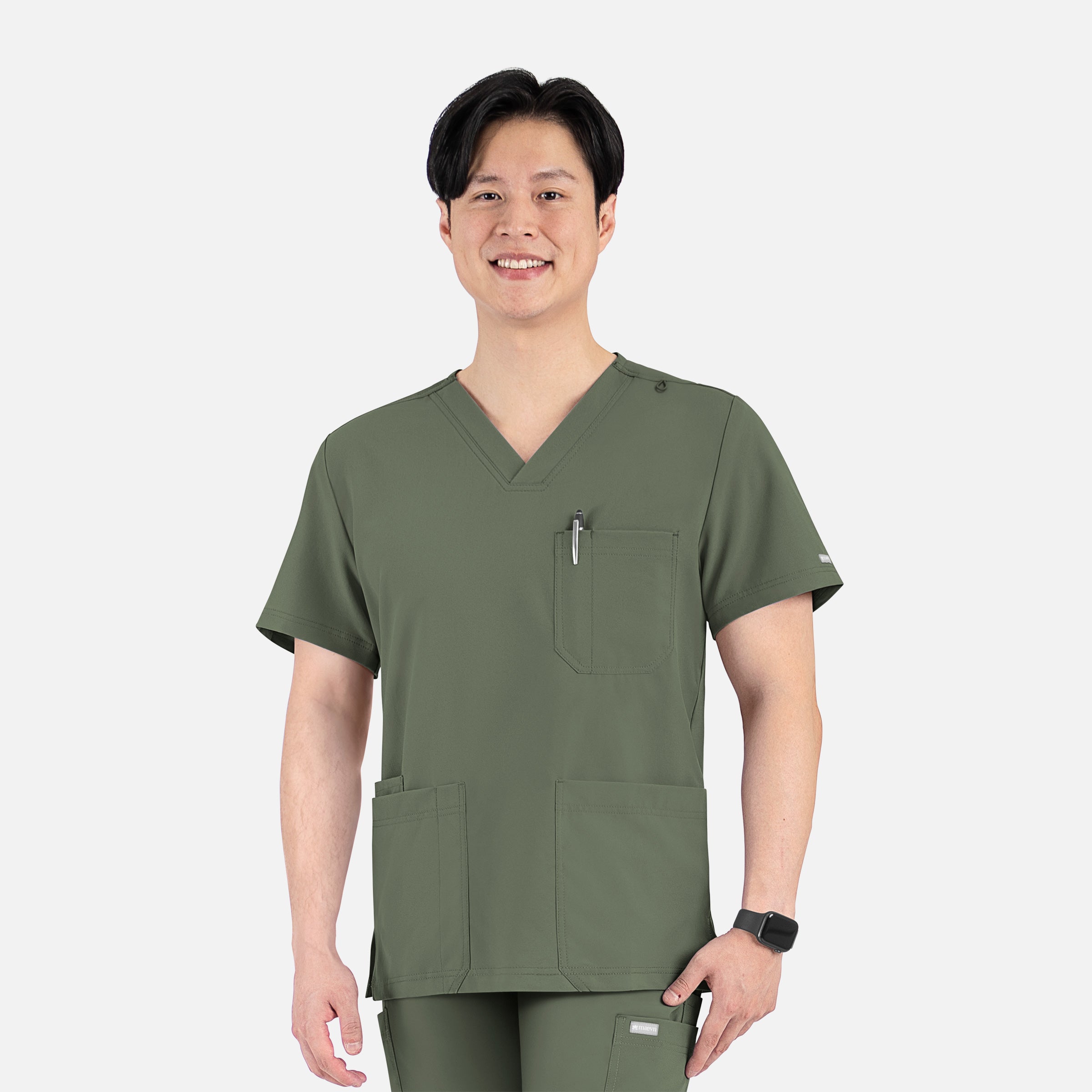 Maevn Momentum 5802 Men’s 4 Pocket Banded V-Neck Top