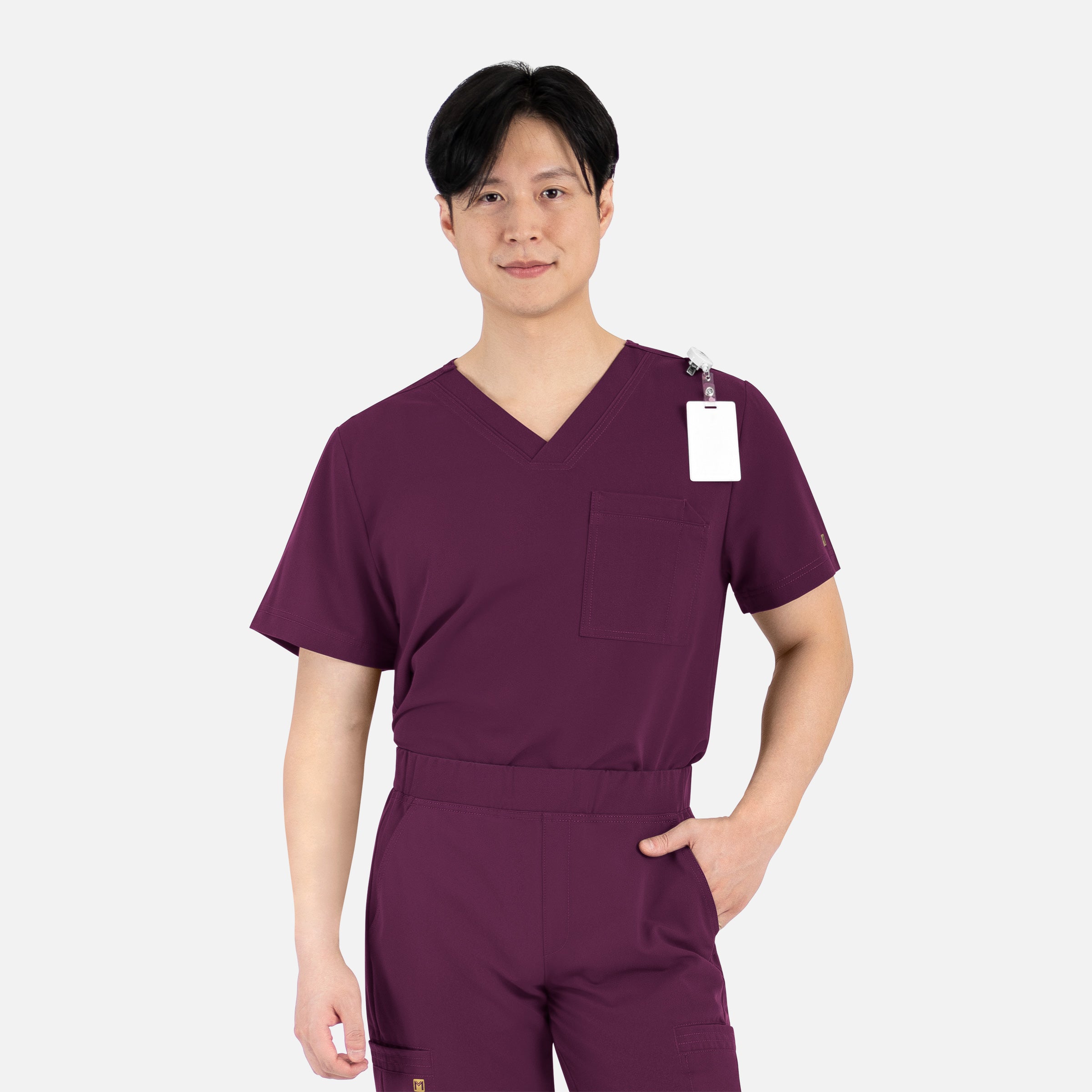 Maevn Matrix Pro Mens 5901 Men’s Contrast Piping Tuckable V-Neck Top