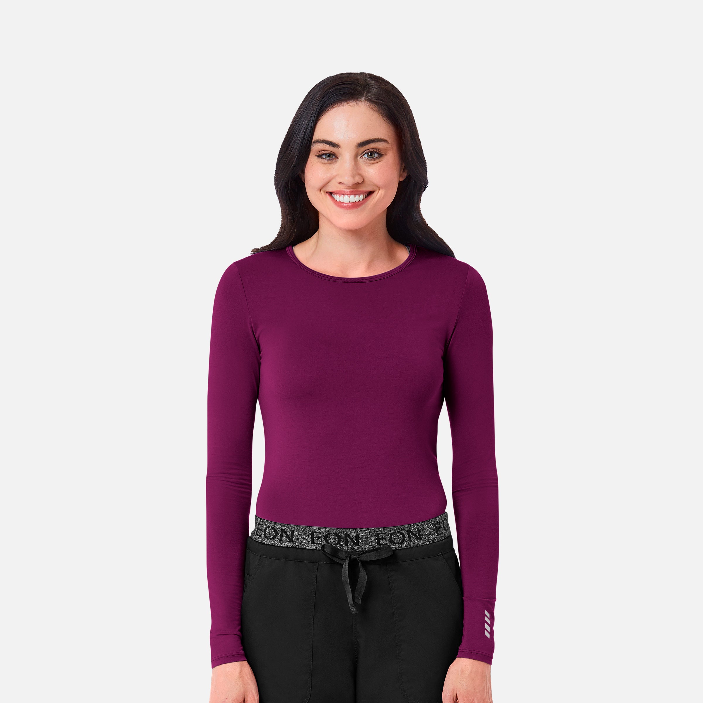 Maevn Knit 6709 COOLMAX Long Sleeve Under Scrub Tee