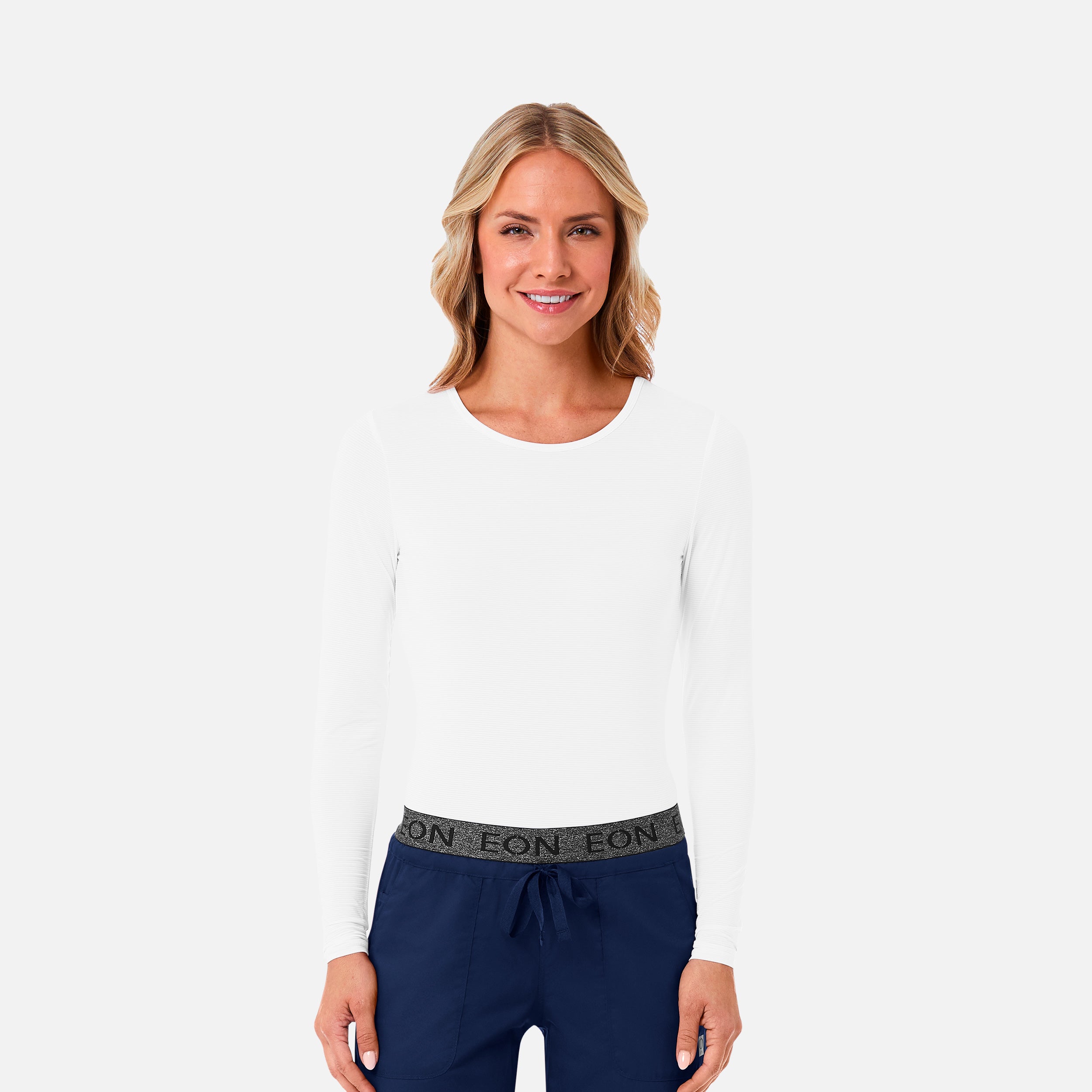 Maevn Knit 6809 Ladies Long Sleeve Under Scrub Tee