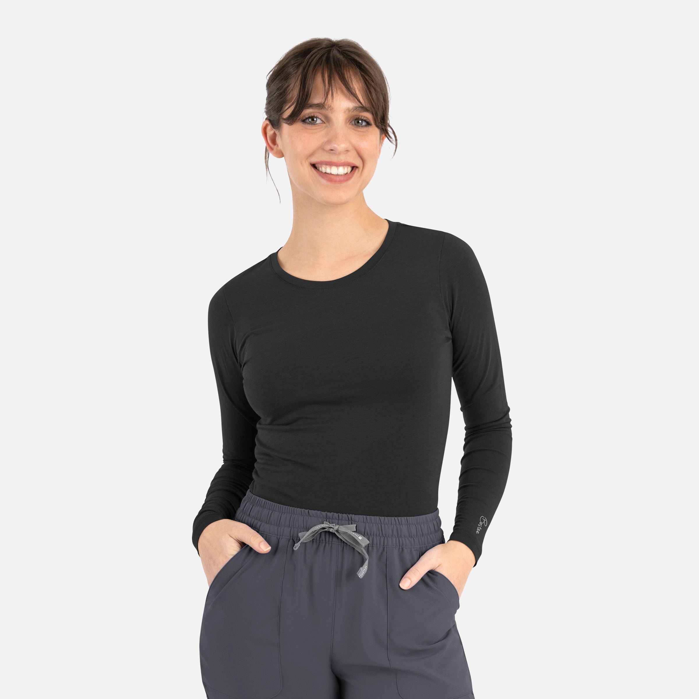 Maevn BESTEE 6909 Women’s Basic Long Sleeve Underscrub Tee