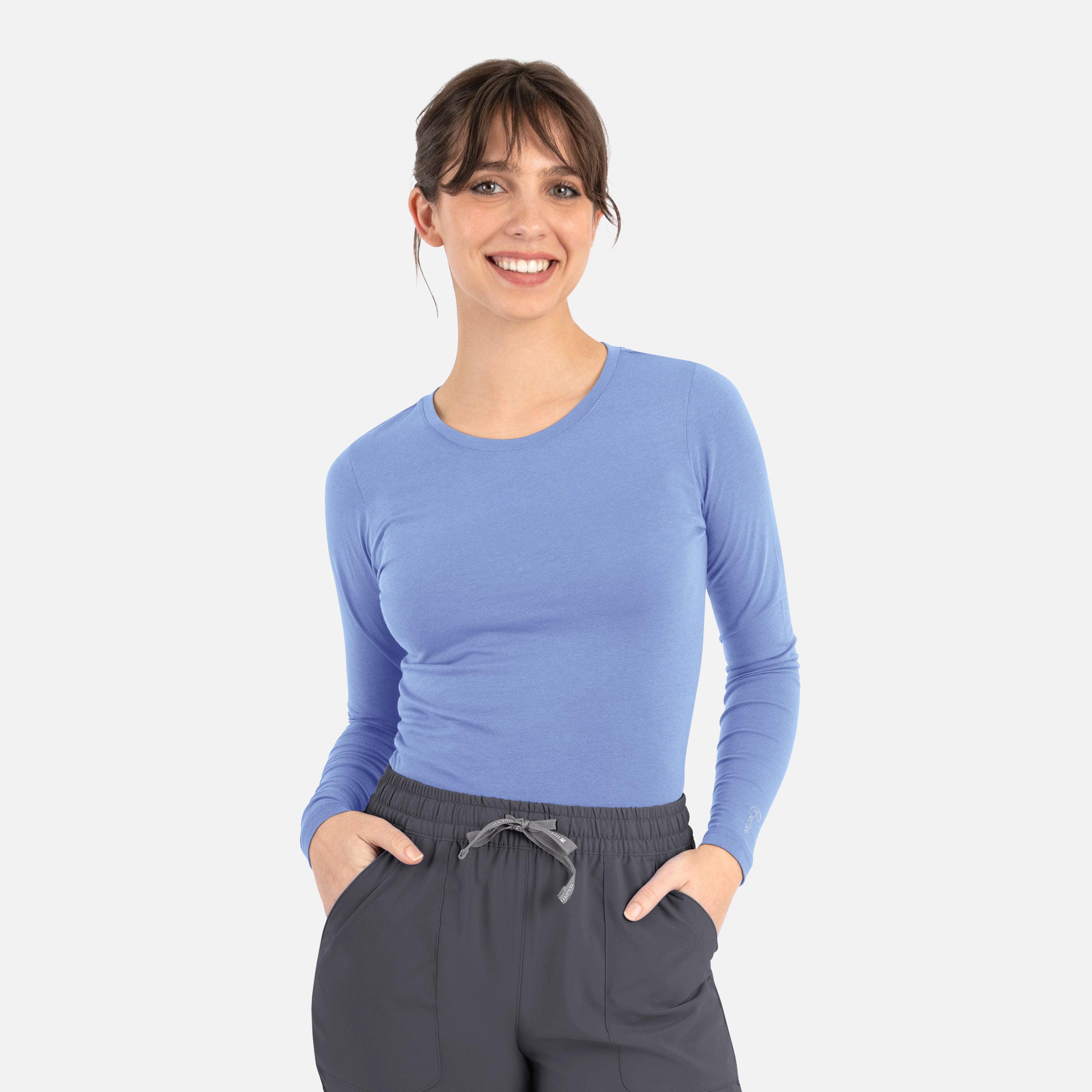 Maevn BESTEE 6909 Women’s Basic Long Sleeve Underscrub Tee