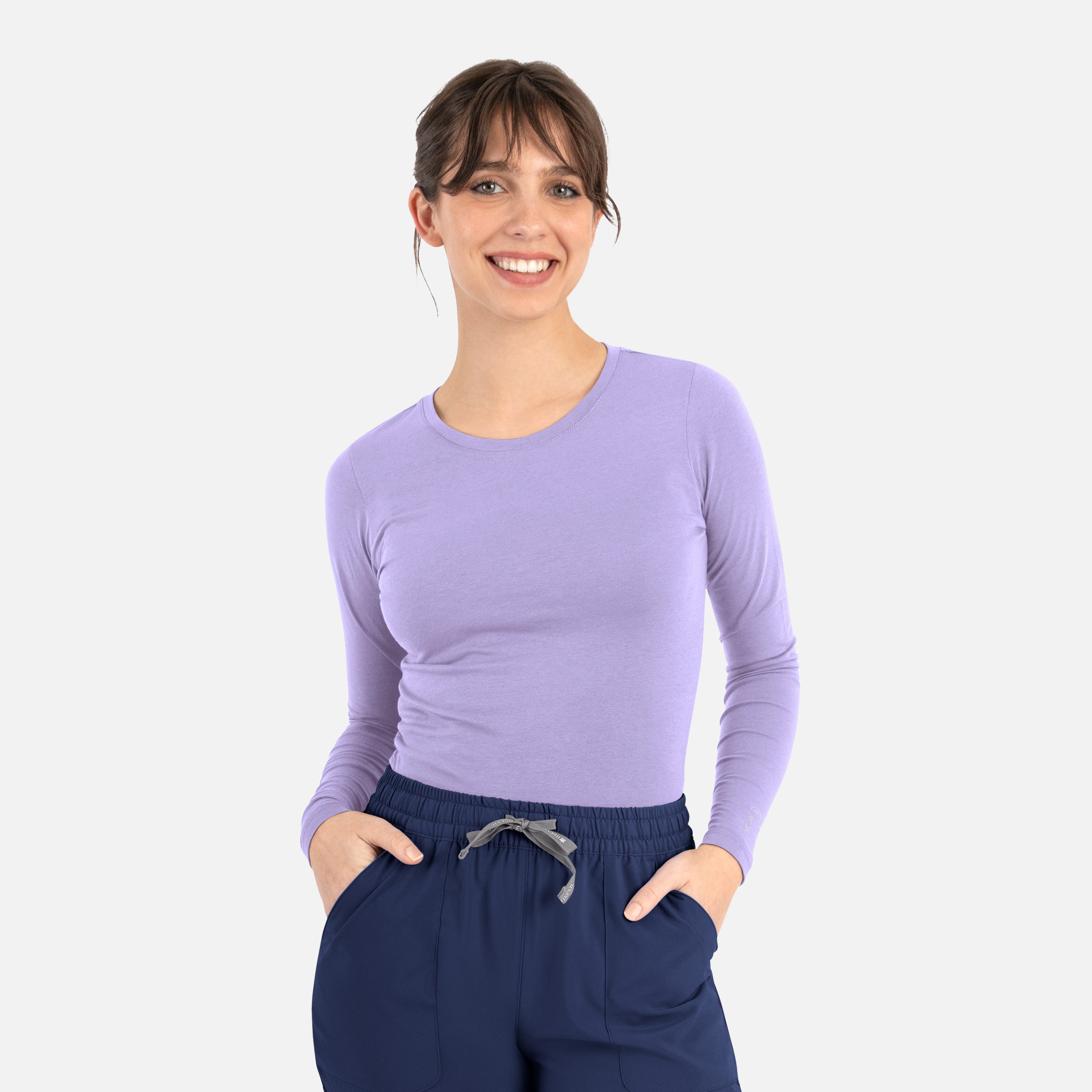 Maevn BESTEE 6909 Women’s Basic Long Sleeve Underscrub Tee