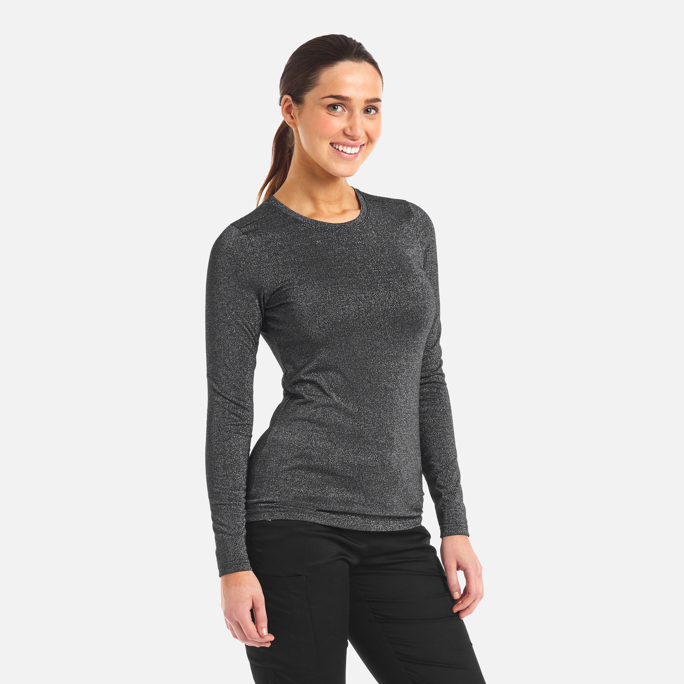 Maevn BESTEE 6909 Women’s Basic Long Sleeve Underscrub Tee