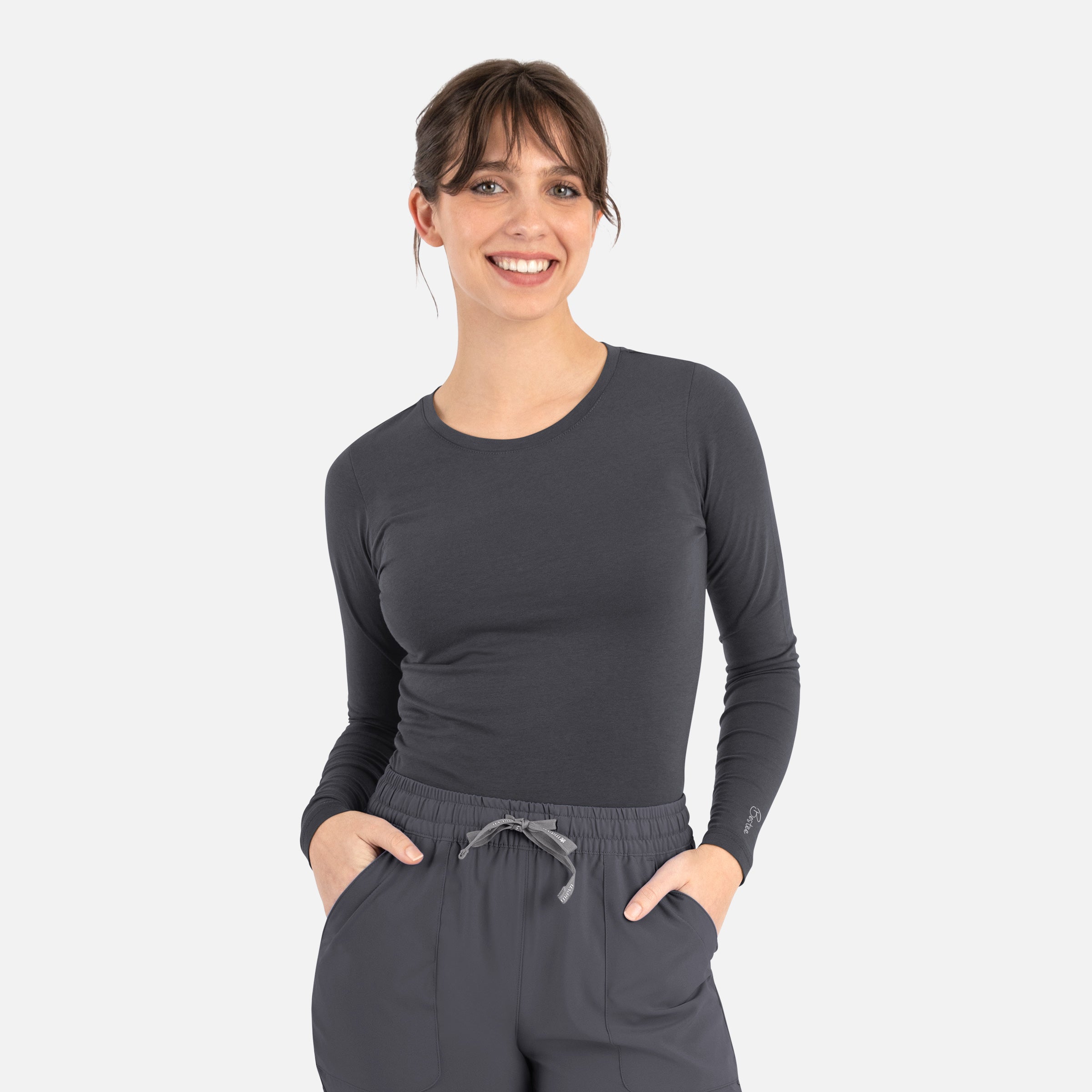 Maevn BESTEE 6909 Women’s Basic Long Sleeve Underscrub Tee