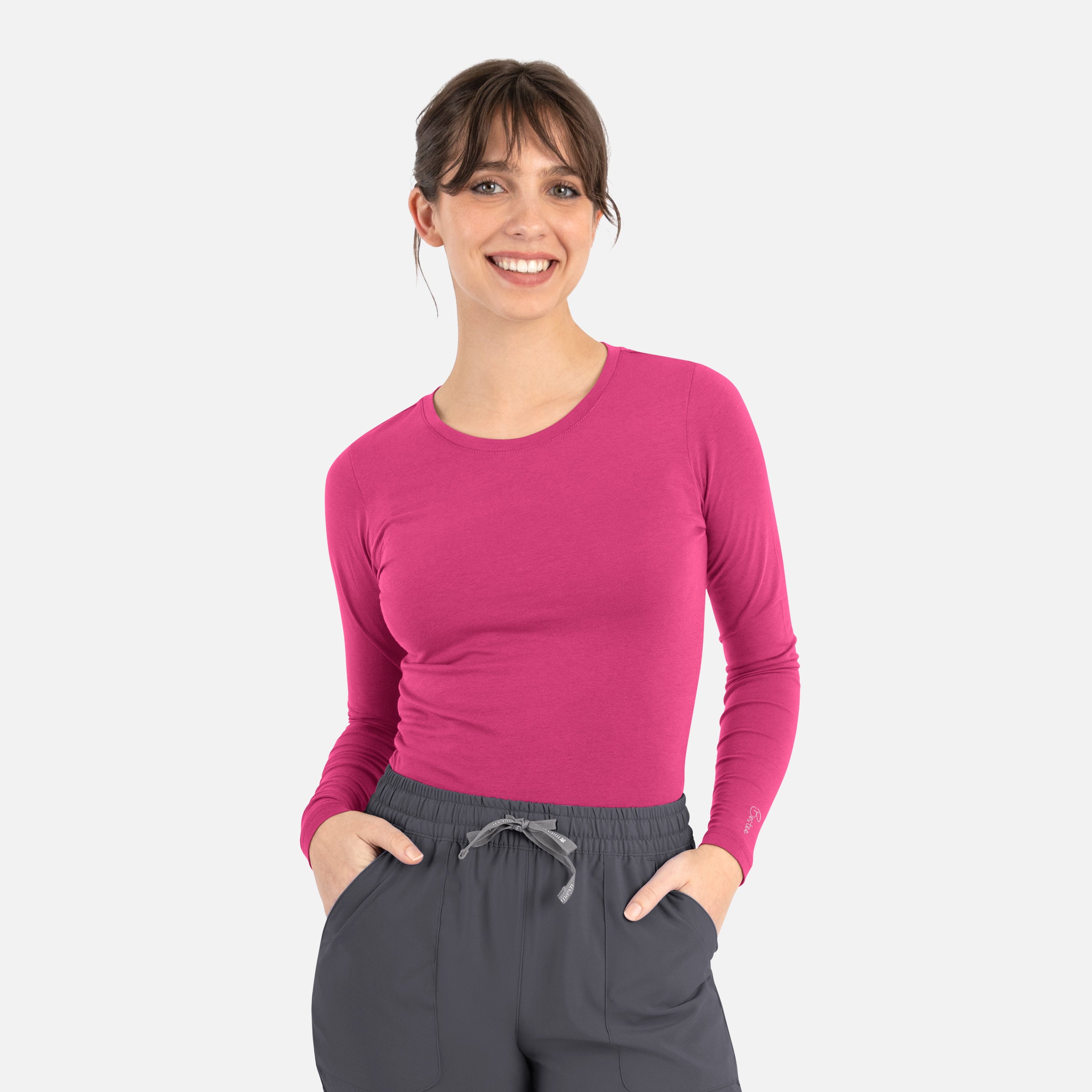 Maevn BESTEE 6909 Women’s Basic Long Sleeve Underscrub Tee
