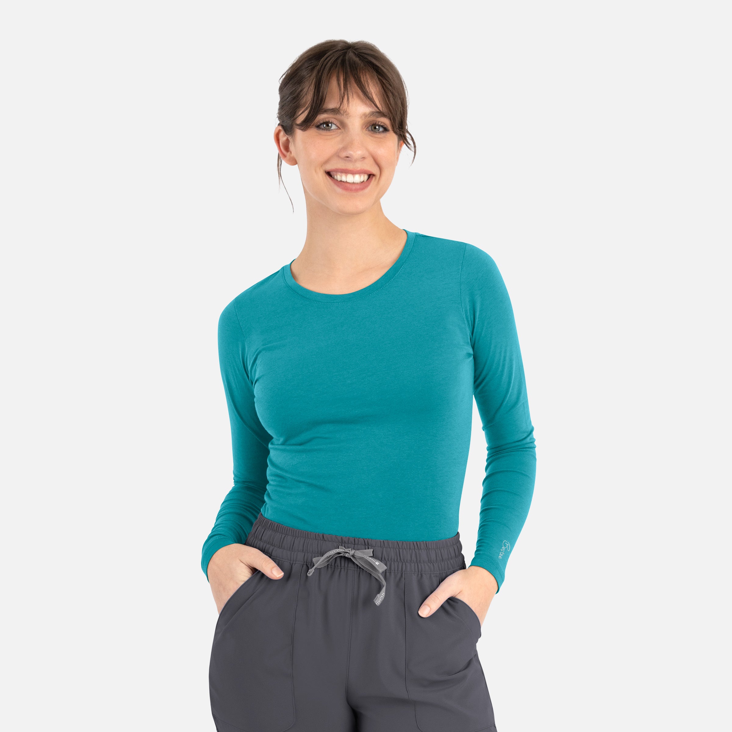 Maevn BESTEE 6909 Women’s Basic Long Sleeve Underscrub Tee