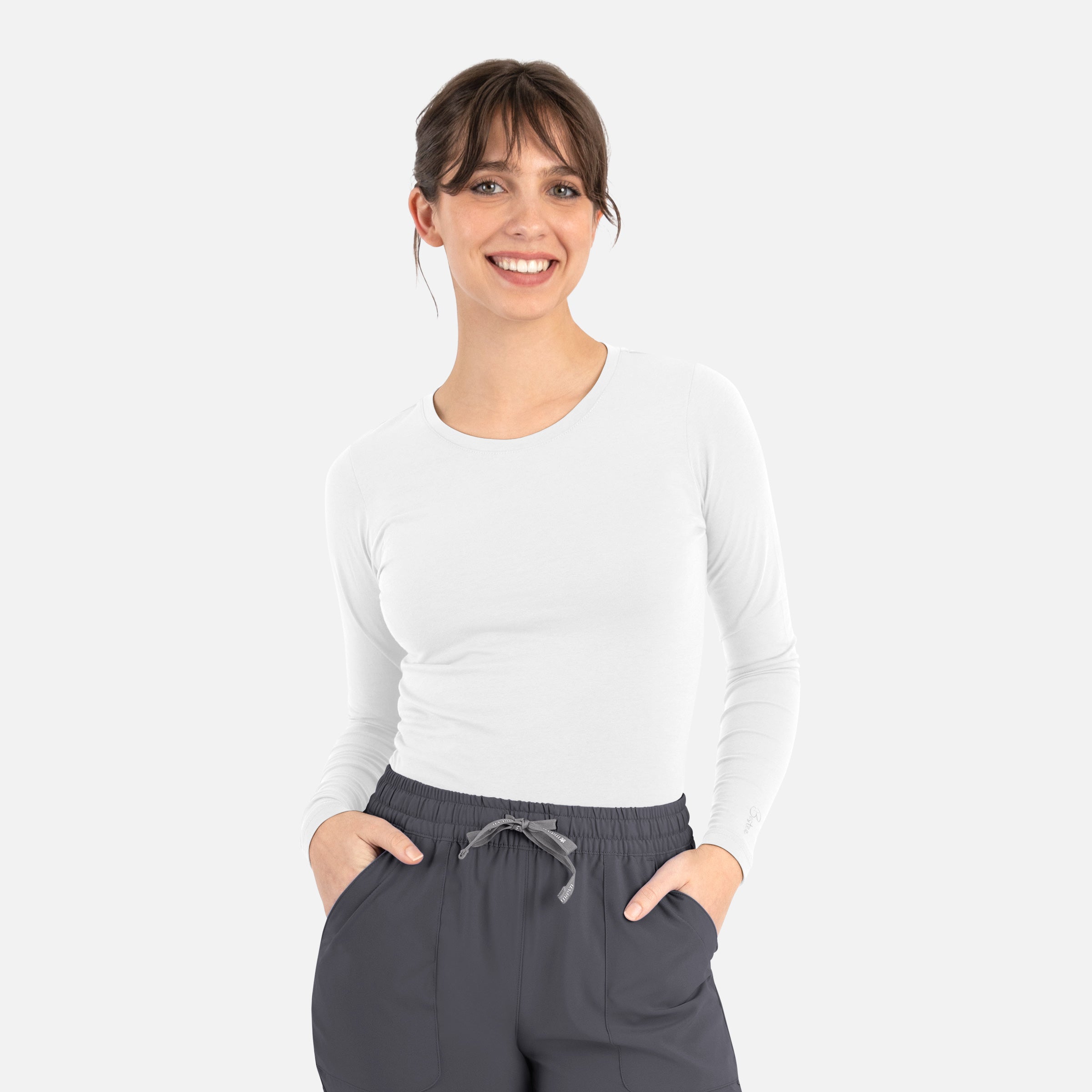 Maevn BESTEE 6909 Women’s Basic Long Sleeve Underscrub Tee