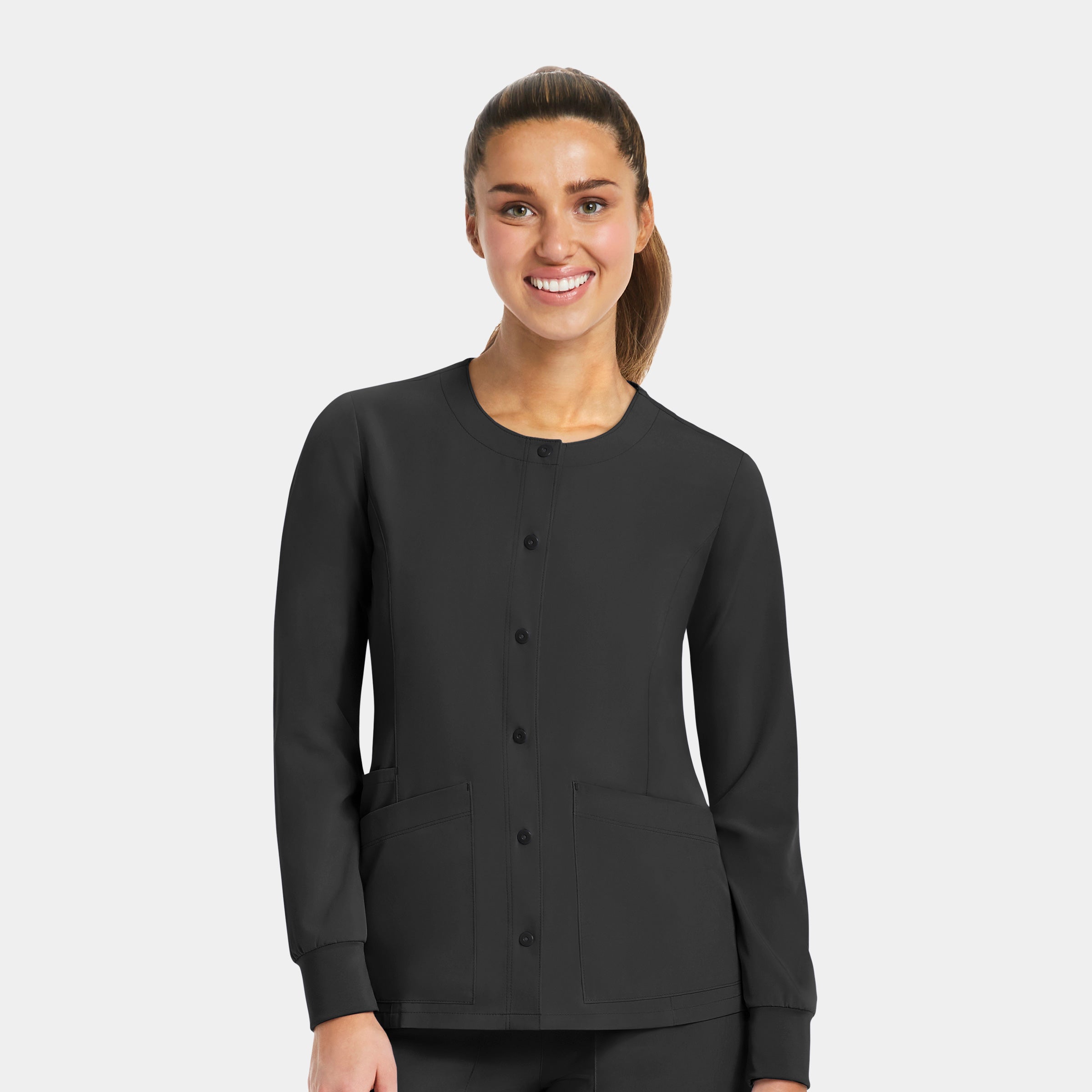 Maevn Matrix Impulse 7510 Women’s Round Neck Snap Button Jacket