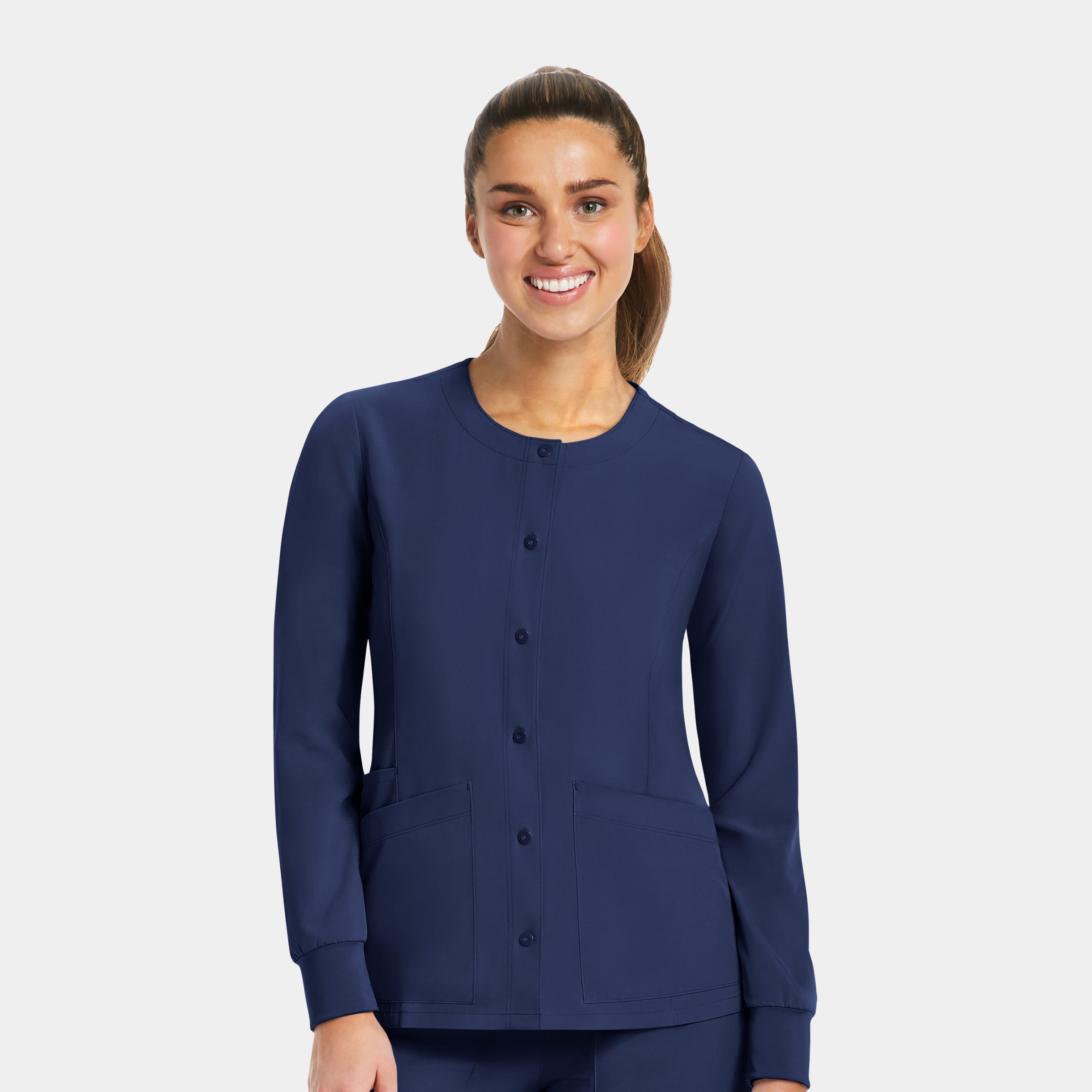 Maevn Matrix Impulse 7510 Women’s Round Neck Snap Button Jacket