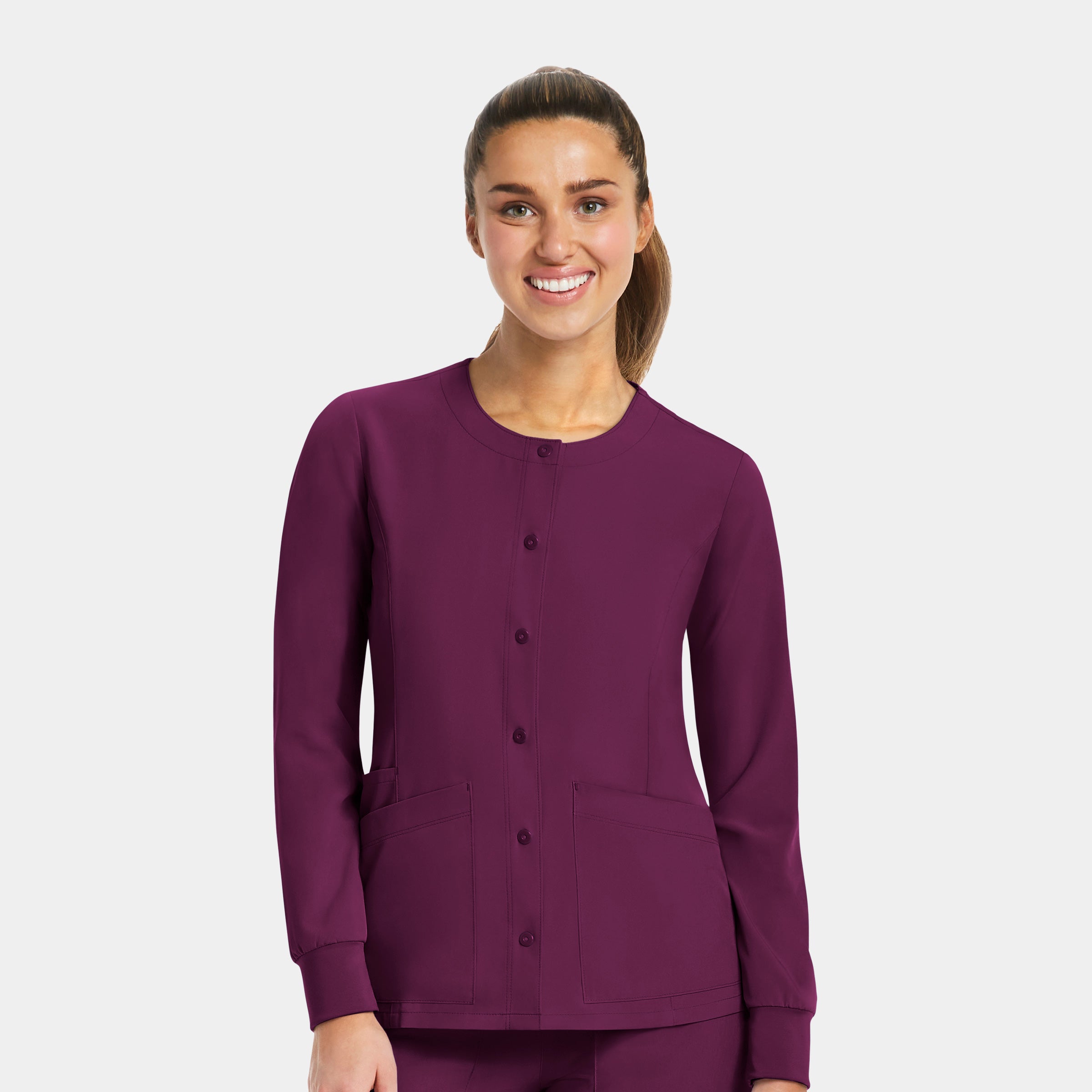 Maevn Matrix Impulse 7510 Women’s Round Neck Snap Button Jacket