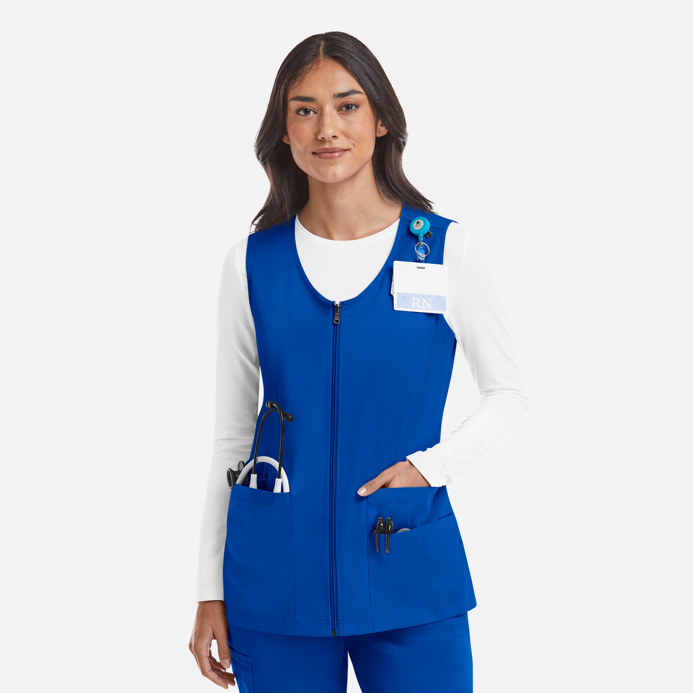 Maevn Matrix 7711 Women’s V-Neck Zip Front Vest