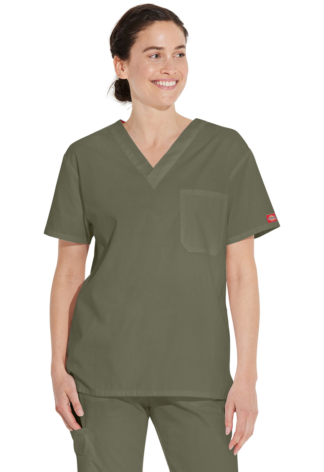 Dickies EDS Signature Unisex 83706 Unisex Tuckable V-Neck Top