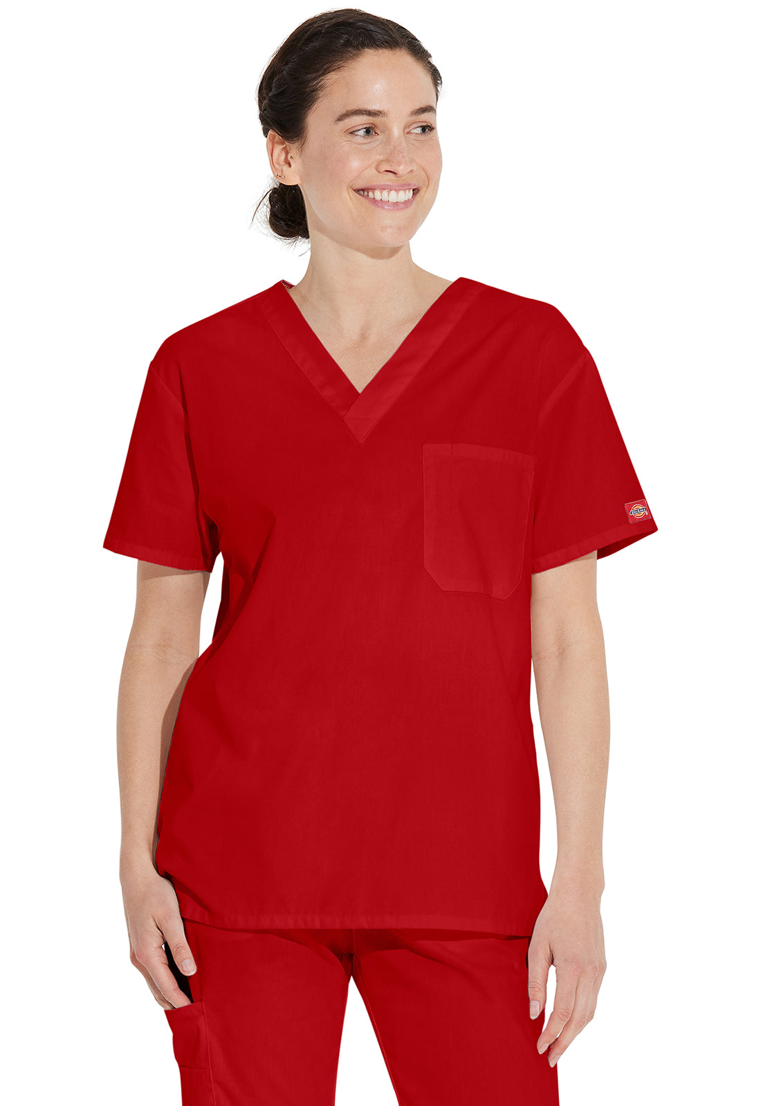 Dickies EDS Signature Unisex 83706 Unisex Tuckable V-Neck Top