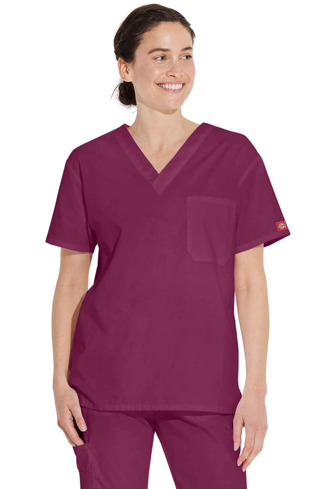 Dickies EDS Signature Unisex 83706 Unisex Tuckable V-Neck Top