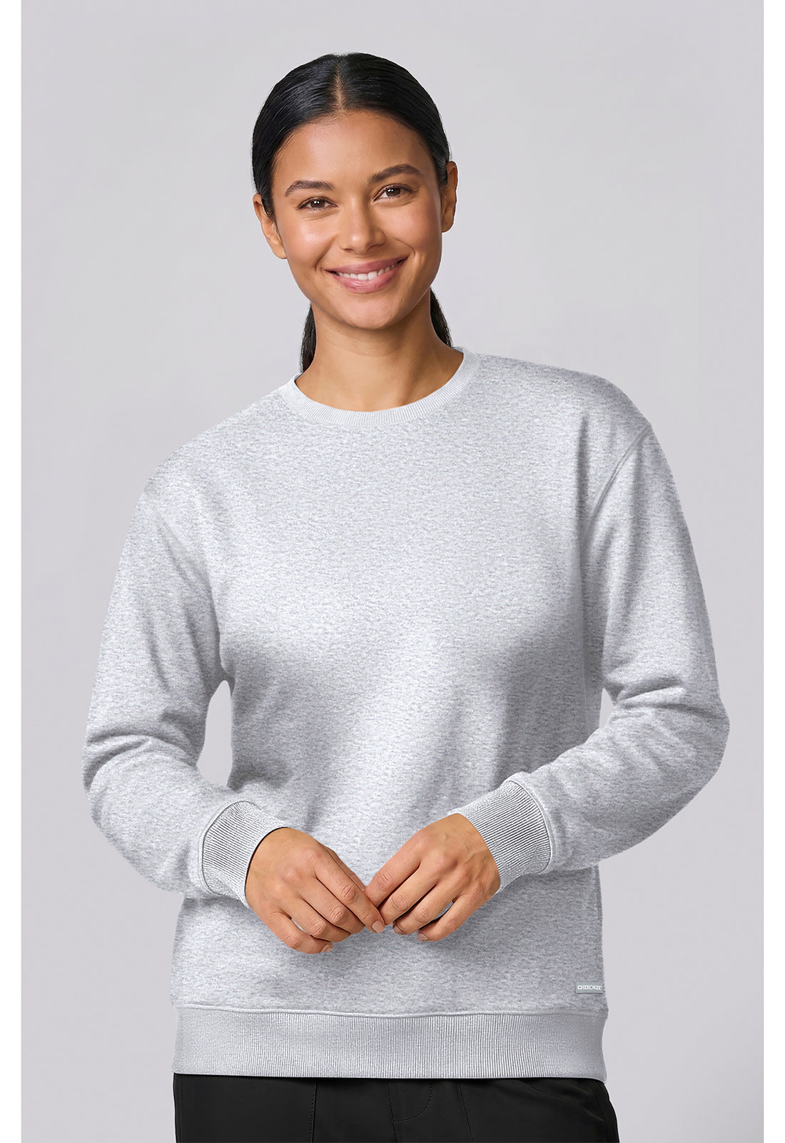 Cherokee Basics Women's CK00077 Crew Neck Sweatshirt
