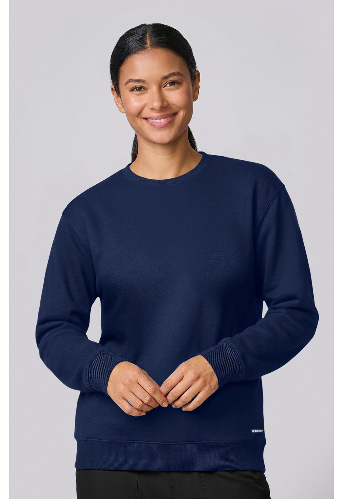 Cherokee Basics Women's CK00077 Crew Neck Sweatshirt