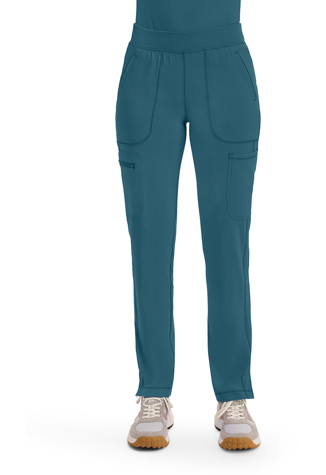 Cherokee Infinity Women's CK065A Mid Rise Tapered Leg Pull-on Pant