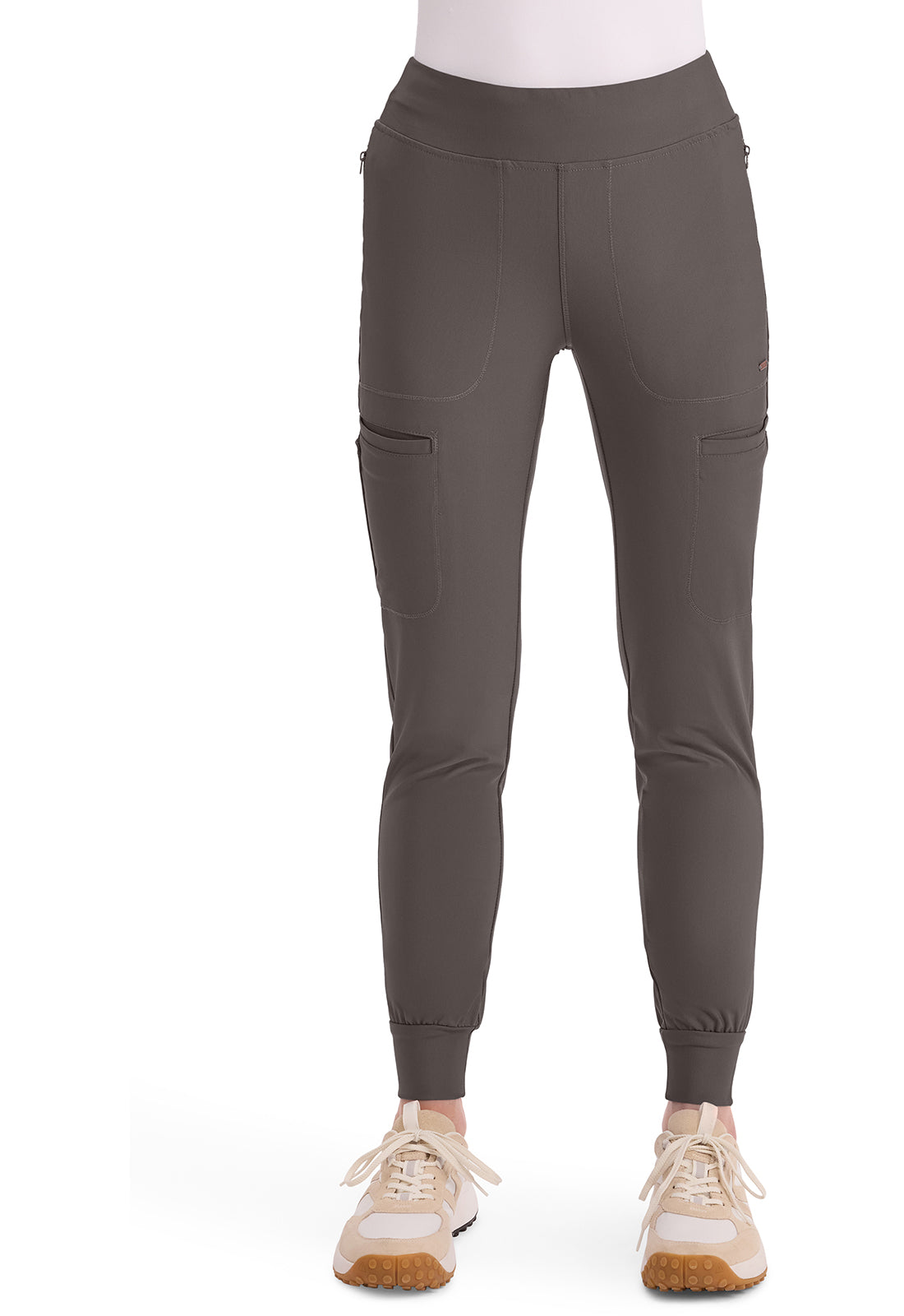 Cherokee Form Women's CK092 Mid Rise Tapered Leg Drawstring Pant