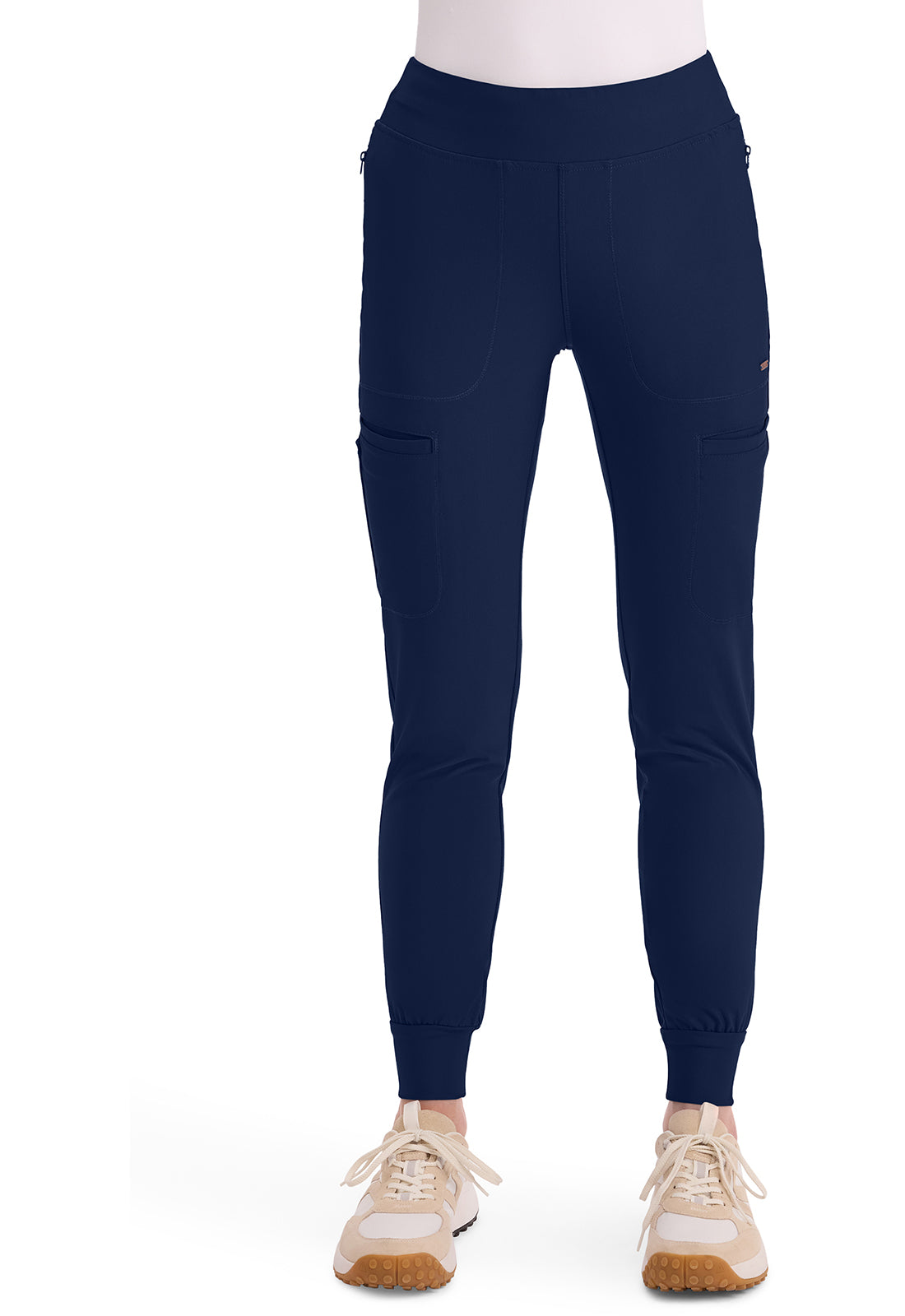 Cherokee Form Women's CK092 Mid Rise Tapered Leg Drawstring Pant