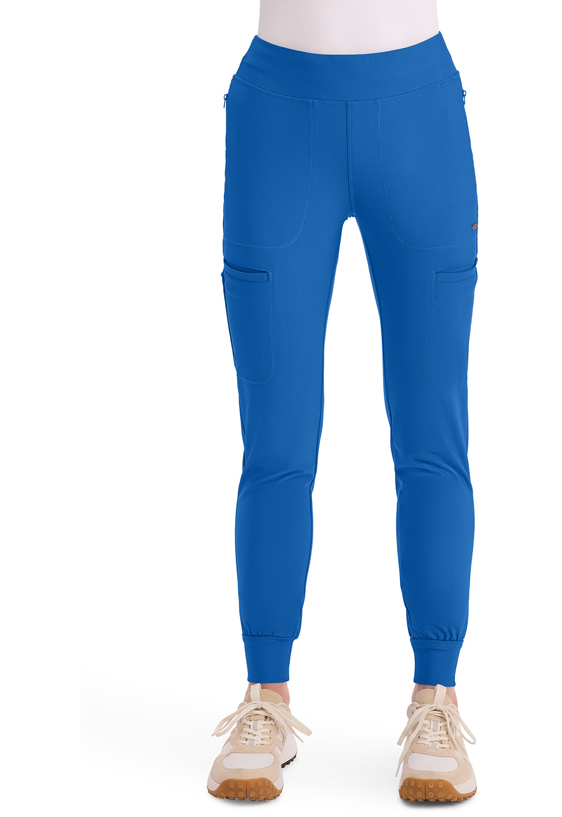 Cherokee Form Women's CK092 Mid Rise Tapered Leg Drawstring Pant