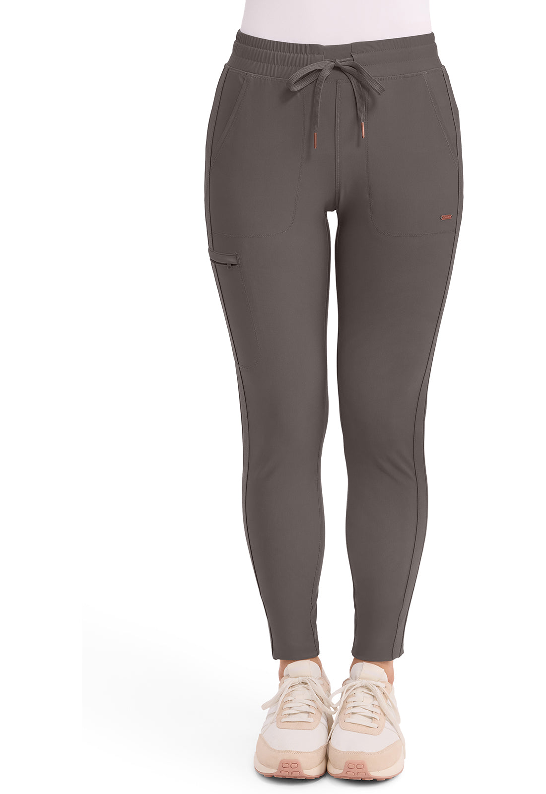 Cherokee Form Women's CK095 Mid Rise Tapered Leg Drawstring Pant