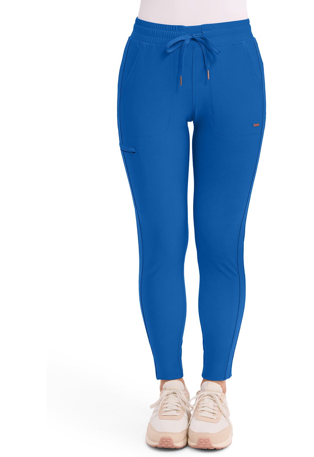 Cherokee Form Women's CK095 Mid Rise Tapered Leg Drawstring Pant