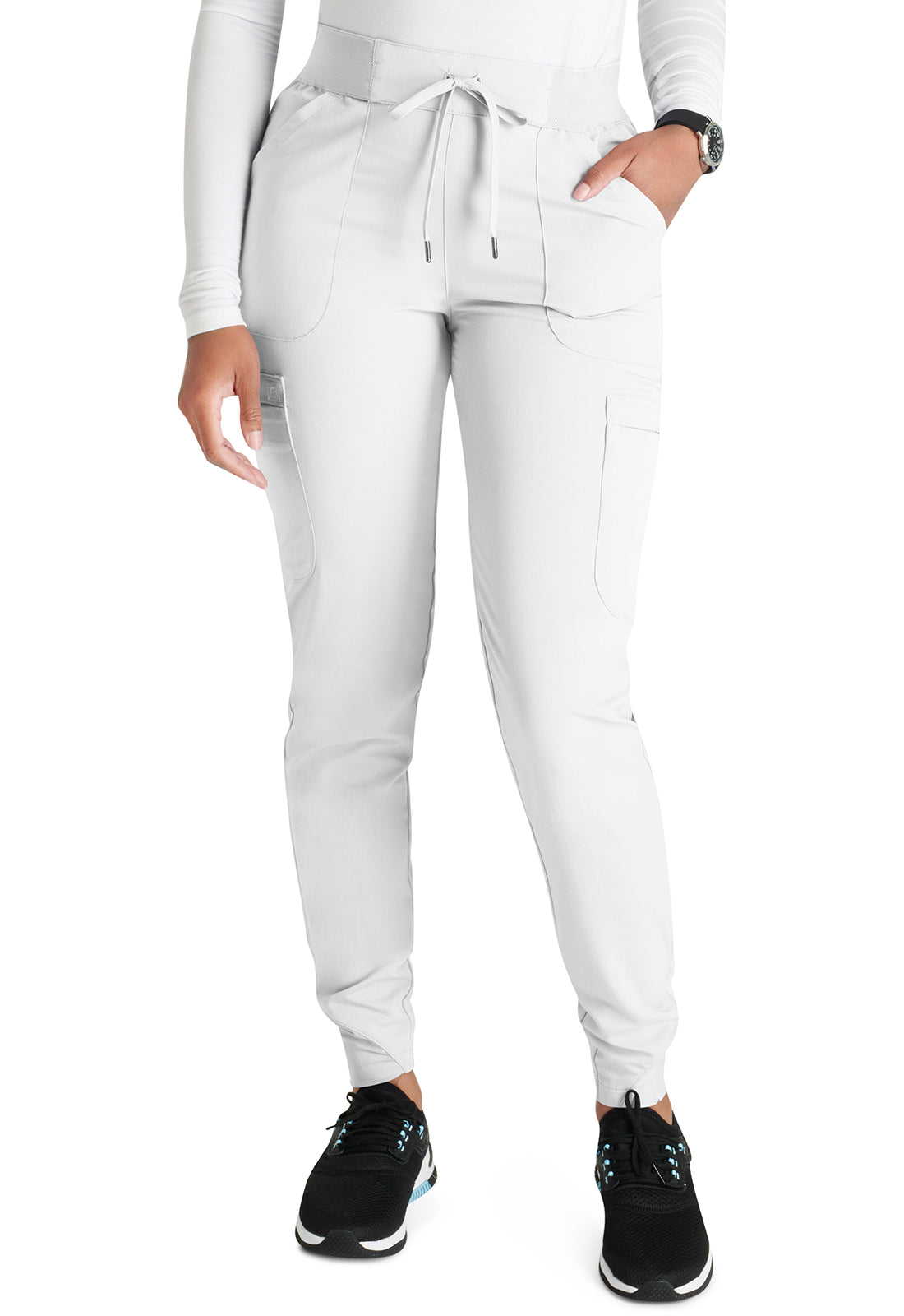 Cherokee Atmos Women's CK138A Mid Rise Pull-on Jogger