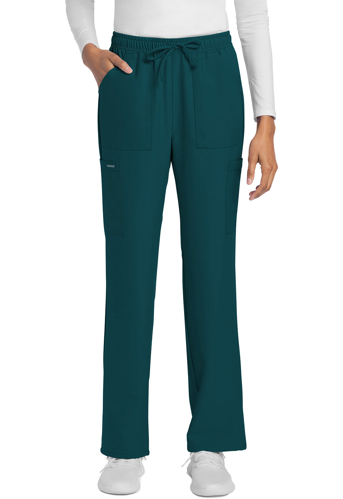 Cherokee WW Originals Ultra Women's CK272A Mid Rise Drawstring Trouser Cargo Pant