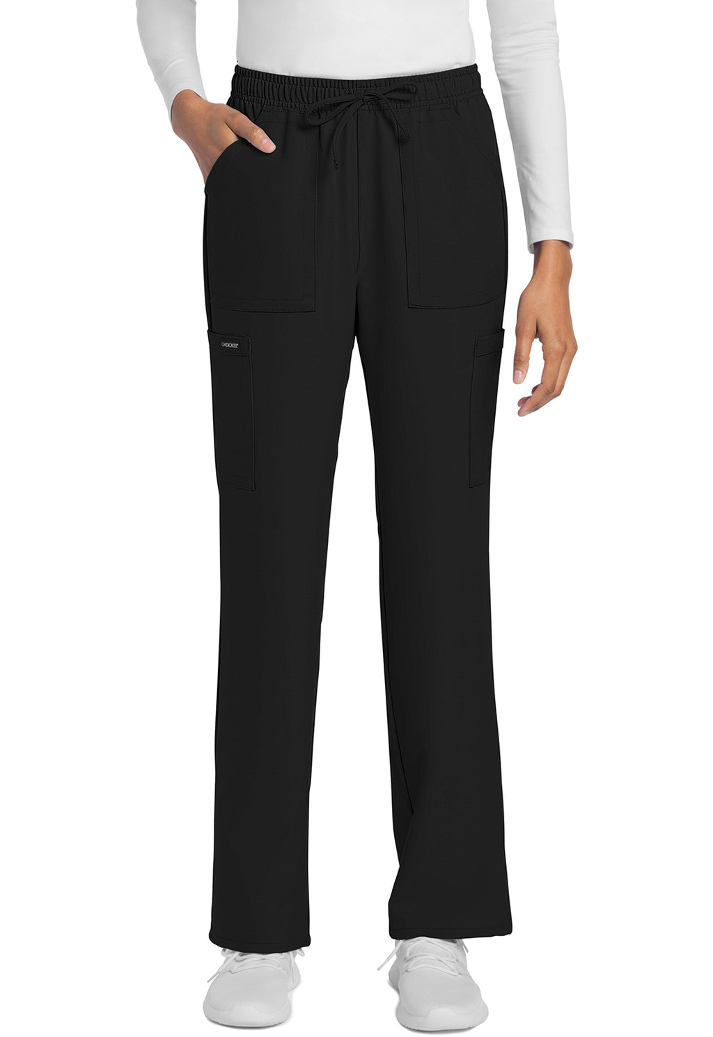 Cherokee WW Originals Ultra Women's CK272A Mid Rise Drawstring Trouser Cargo Pant
