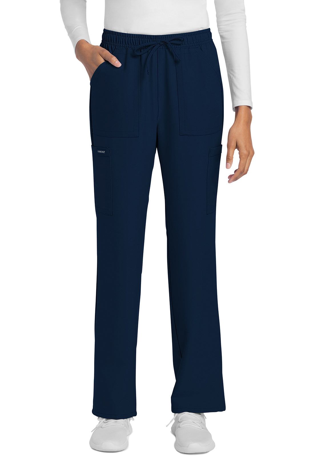 Cherokee WW Originals Ultra Women's CK272A Mid Rise Drawstring Trouser Cargo Pant