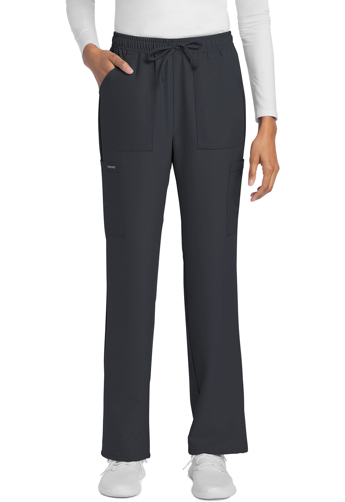 Cherokee WW Originals Ultra Women's CK272A Mid Rise Drawstring Trouser Cargo Pant