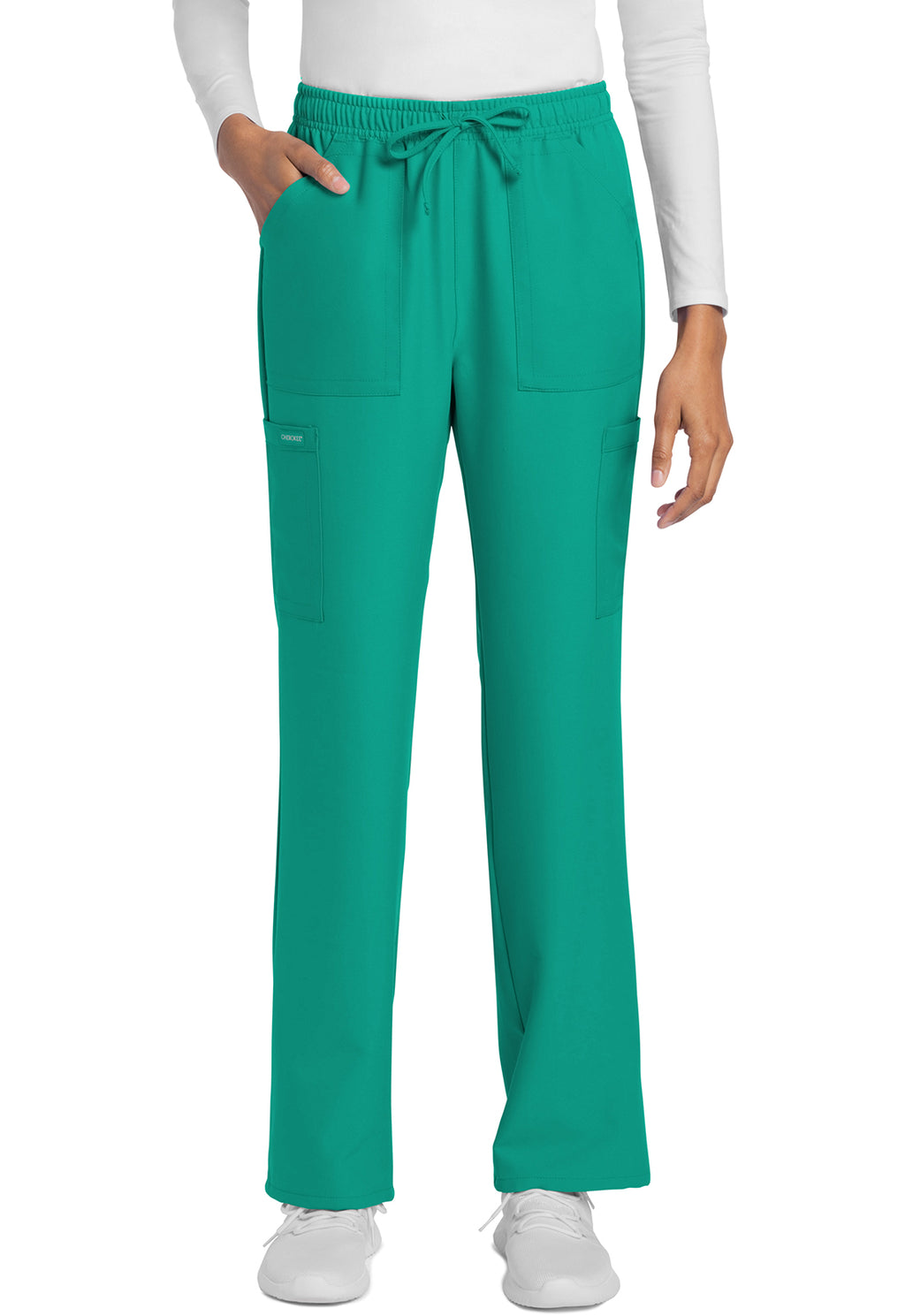 Cherokee WW Originals Ultra Women's CK272A Mid Rise Drawstring Trouser Cargo Pant