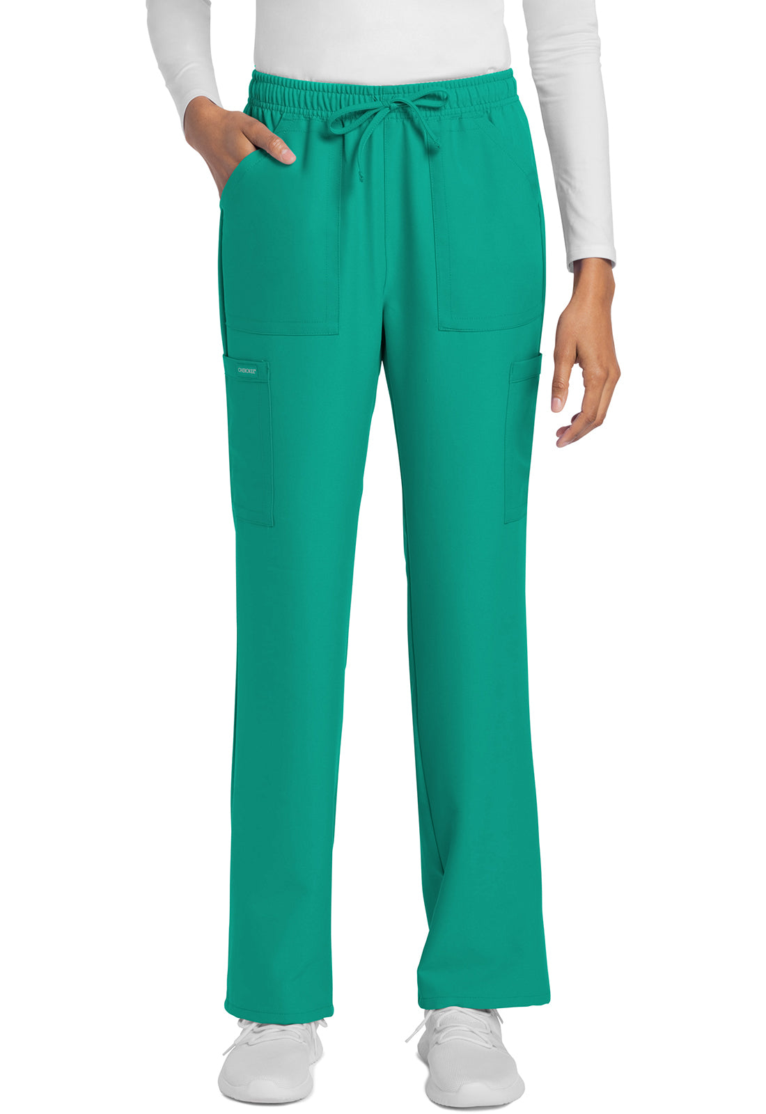 Cherokee WW Originals Ultra Women's CK272A Mid Rise Drawstring Trouser Cargo Pant