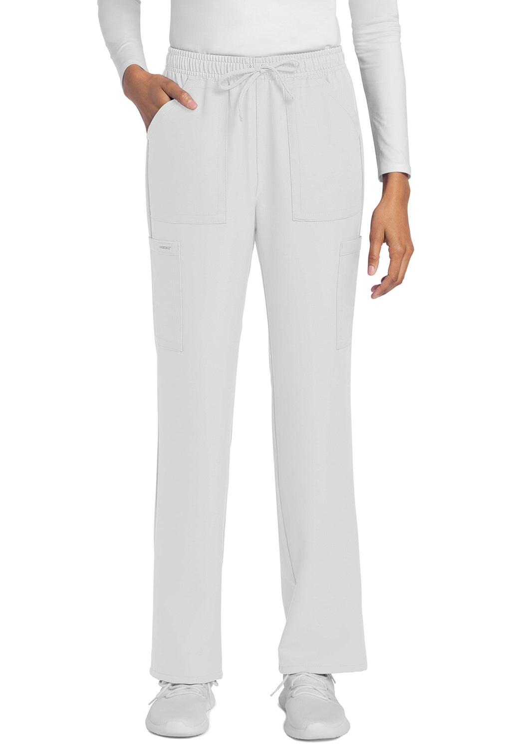 Cherokee WW Originals Ultra Women's CK272A Mid Rise Drawstring Trouser Cargo Pant