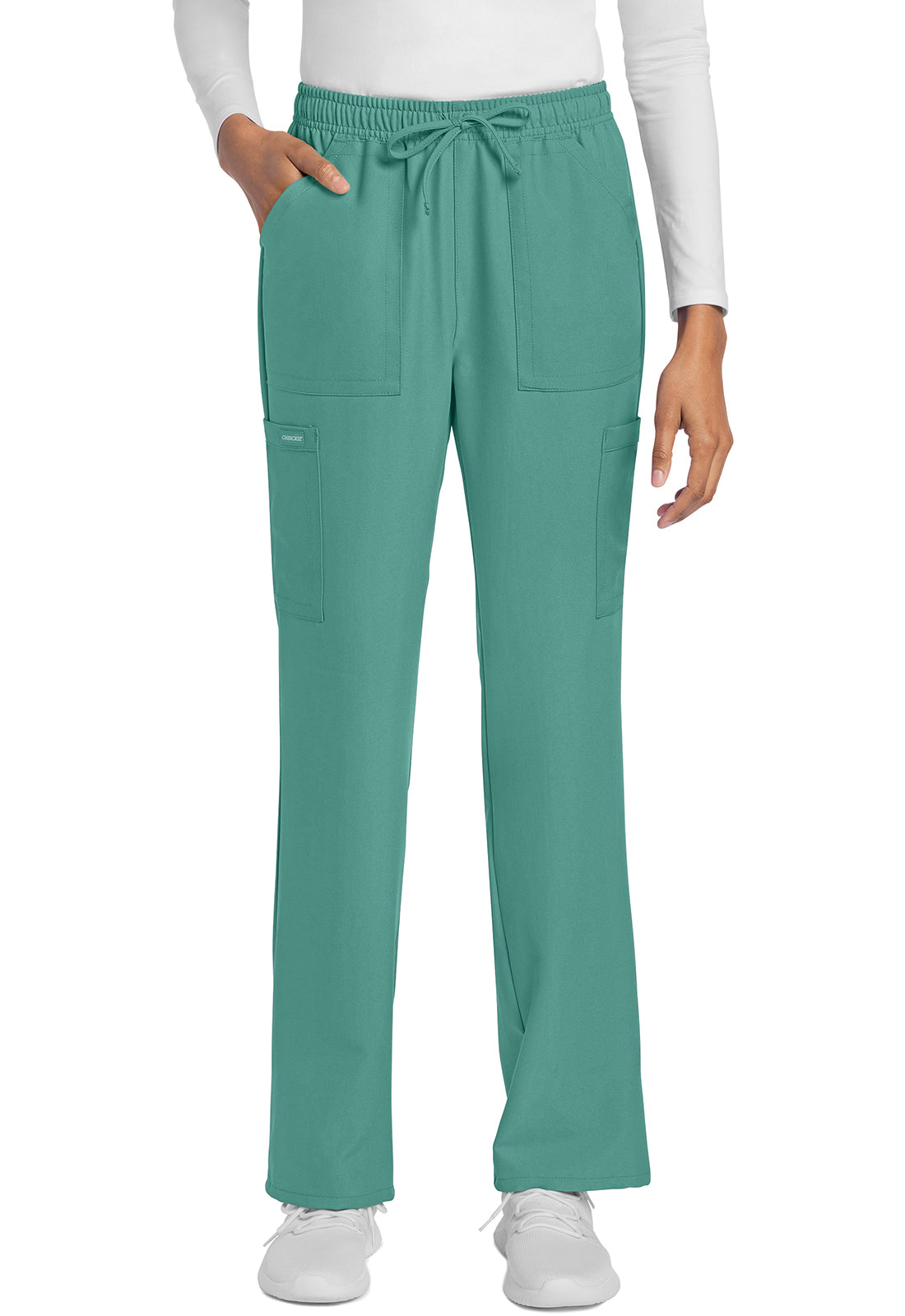 Cherokee WW Originals Ultra Women's CK272A Mid Rise Drawstring Trouser Cargo Pant