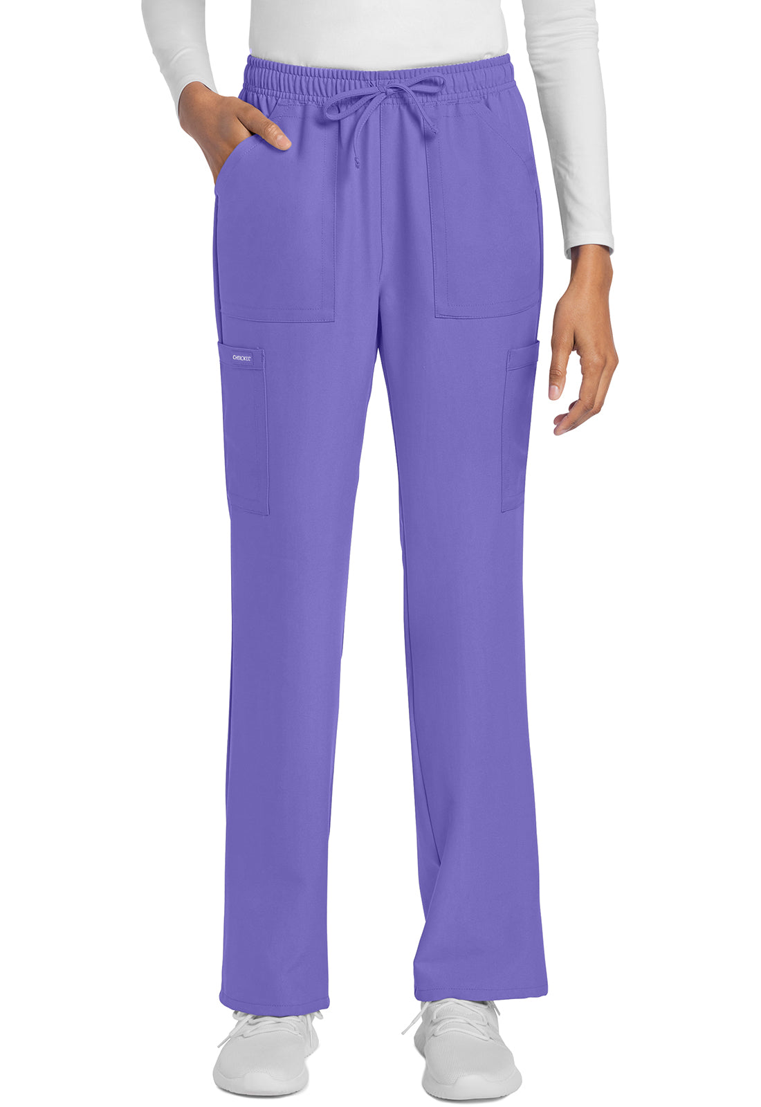 Cherokee WW Originals Ultra Women's CK272A Mid Rise Drawstring Trouser Cargo Pant