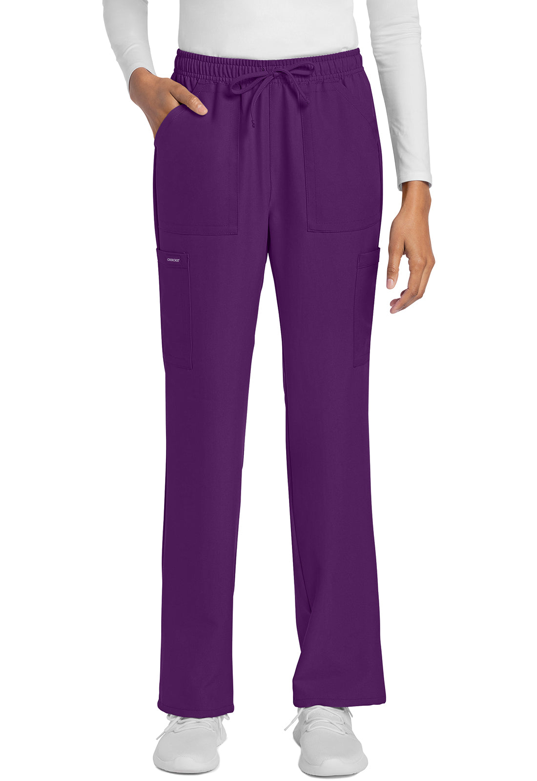 Cherokee WW Originals Ultra Women's CK272A Mid Rise Drawstring Trouser Cargo Pant
