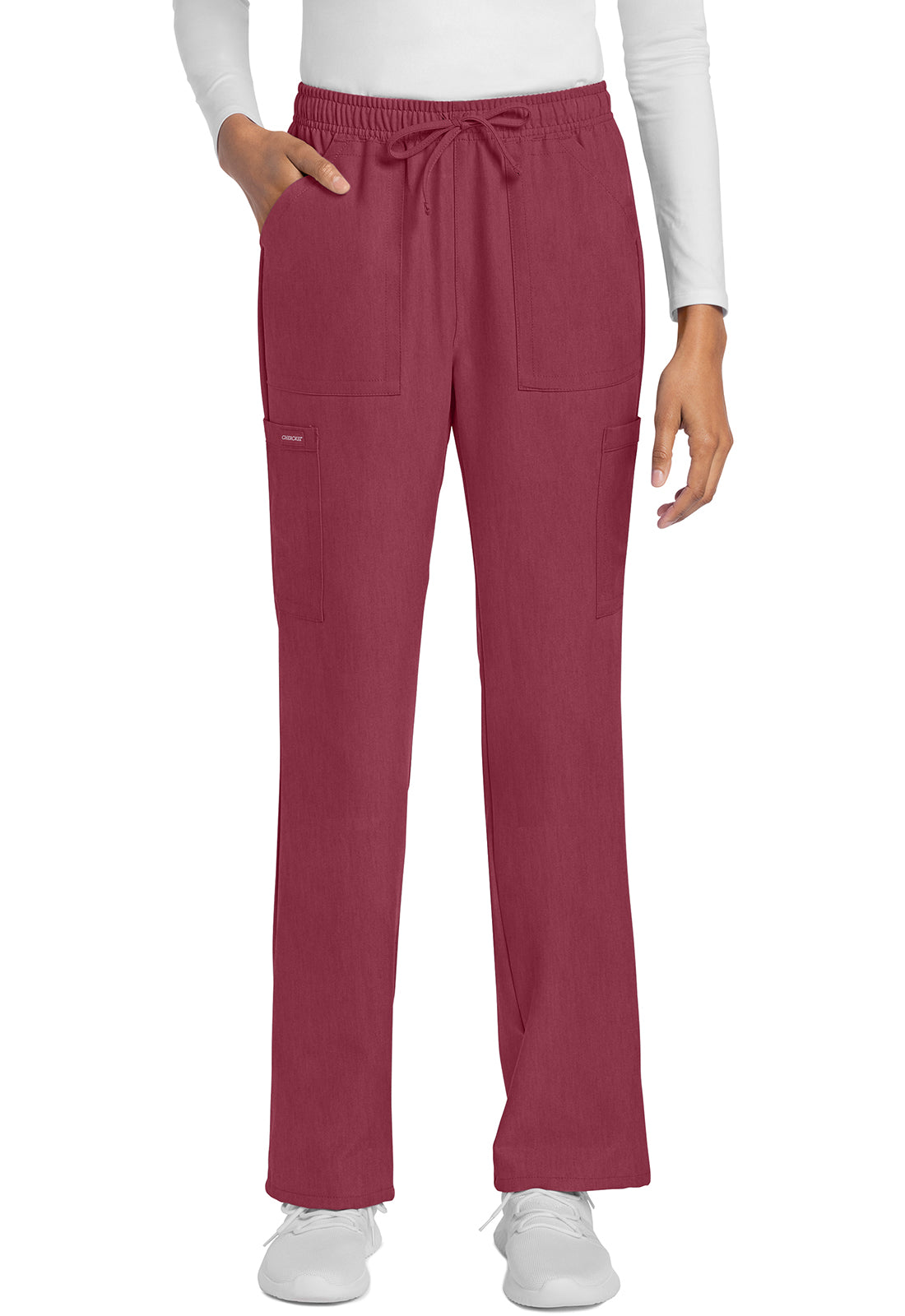 Cherokee WW Originals Ultra Women's CK272A Mid Rise Drawstring Trouser Cargo Pant