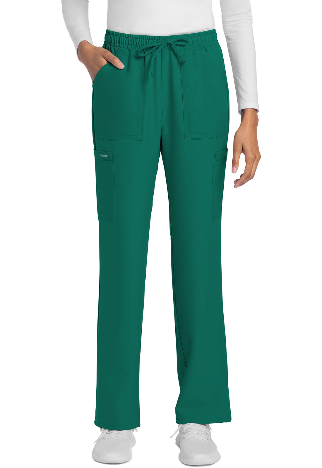 Cherokee WW Originals Ultra Women's CK272A Mid Rise Drawstring Trouser Cargo Pant