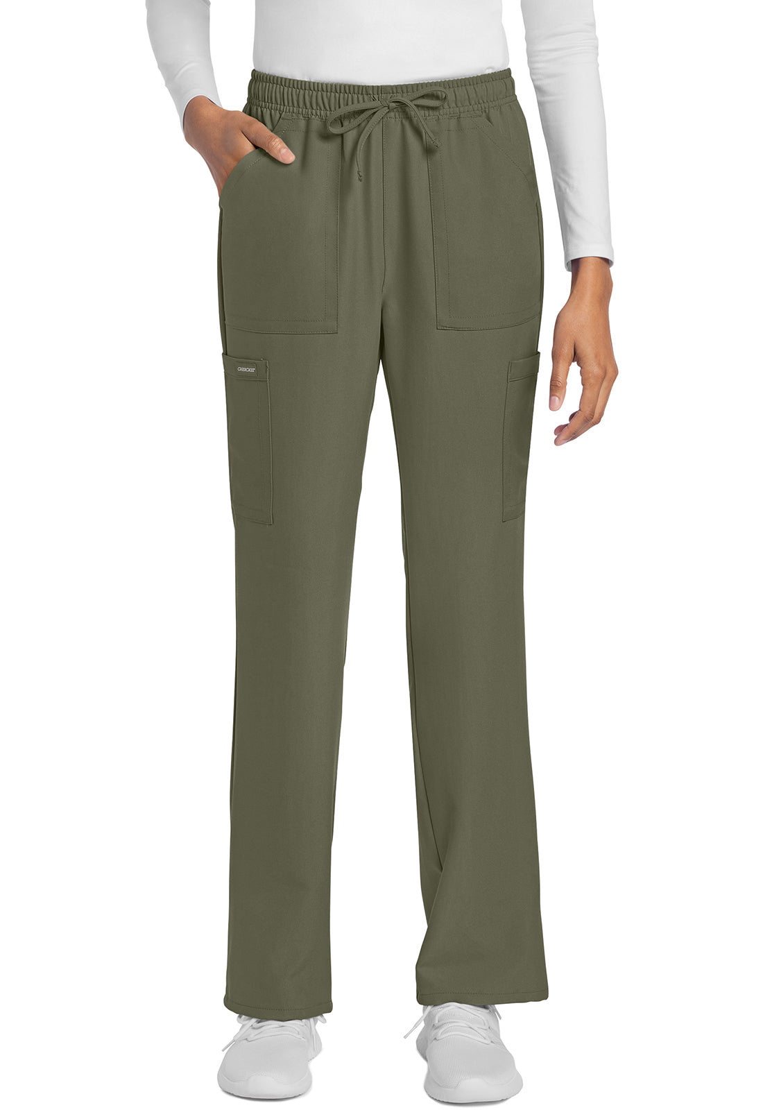 Cherokee WW Originals Ultra Women's CK272A Mid Rise Drawstring Trouser Cargo Pant