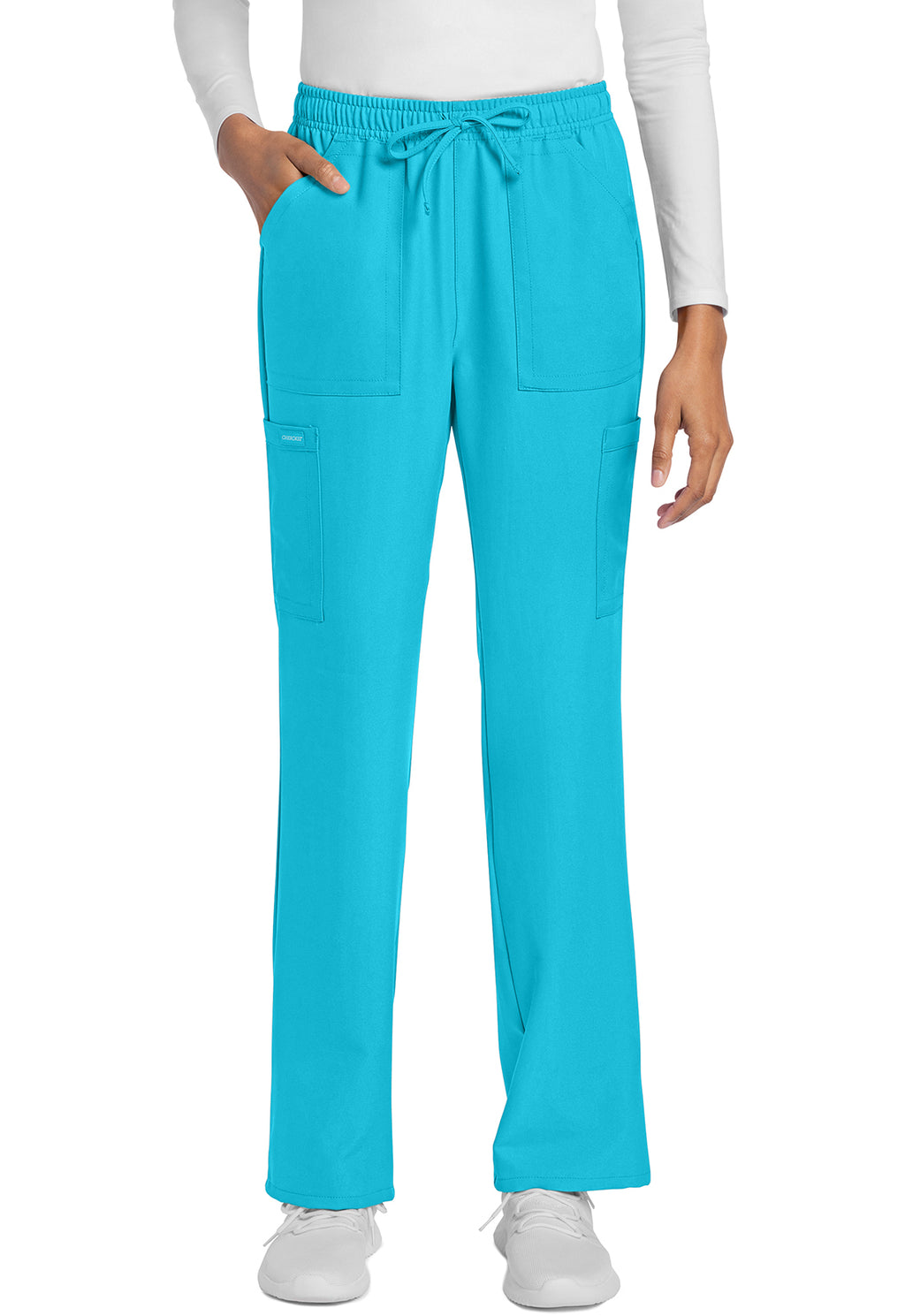 Cherokee WW Originals Ultra Women's CK272A Mid Rise Drawstring Trouser Cargo Pant