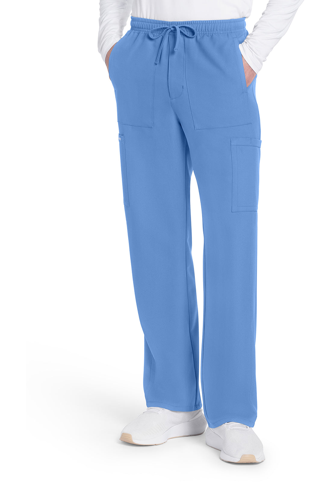 Cherokee WW Originals Ultra Men's CK279A Men's Mid Rise Zip Fly Straight Leg Pant