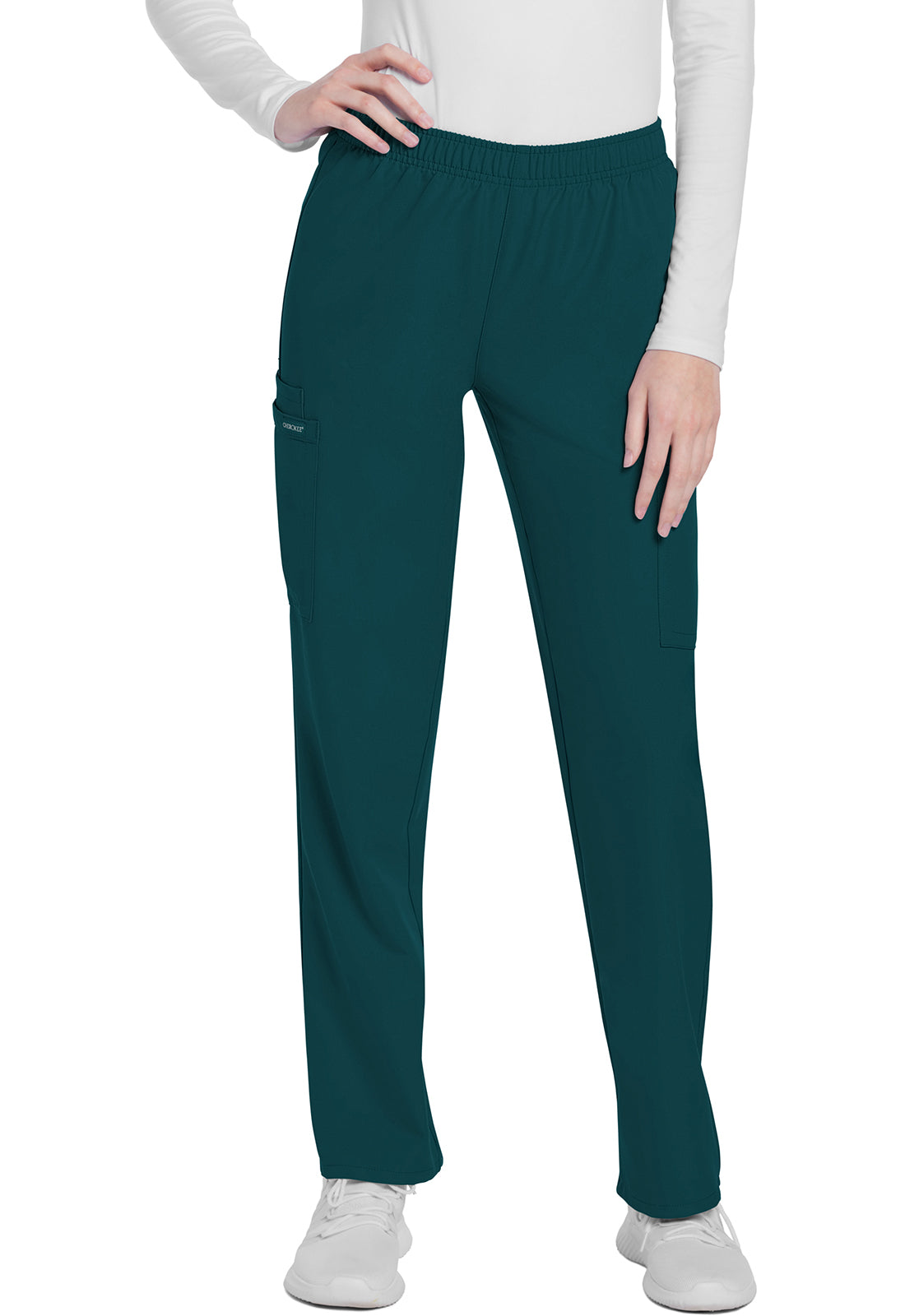 Cherokee WW Originals Ultra Women's CK281A Mid Rise Pull-on Slim Leg Cargo Pant