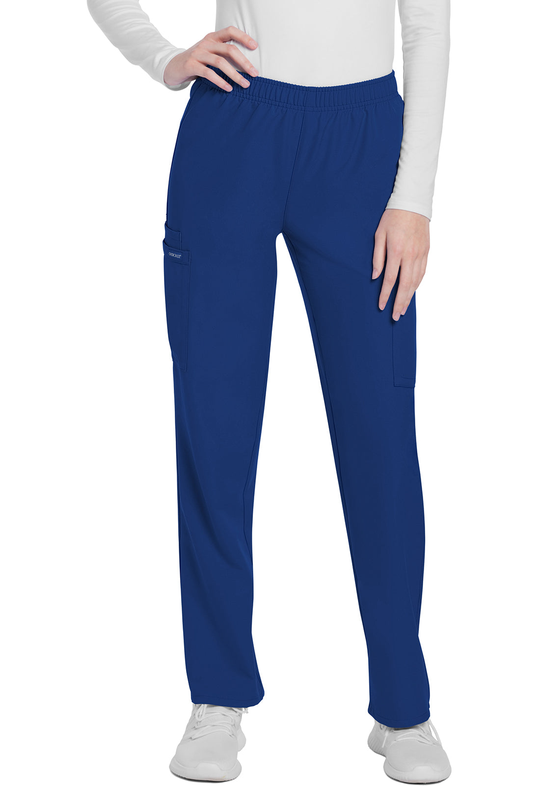 Cherokee WW Originals Ultra Women's CK281A Mid Rise Pull-on Slim Leg Cargo Pant