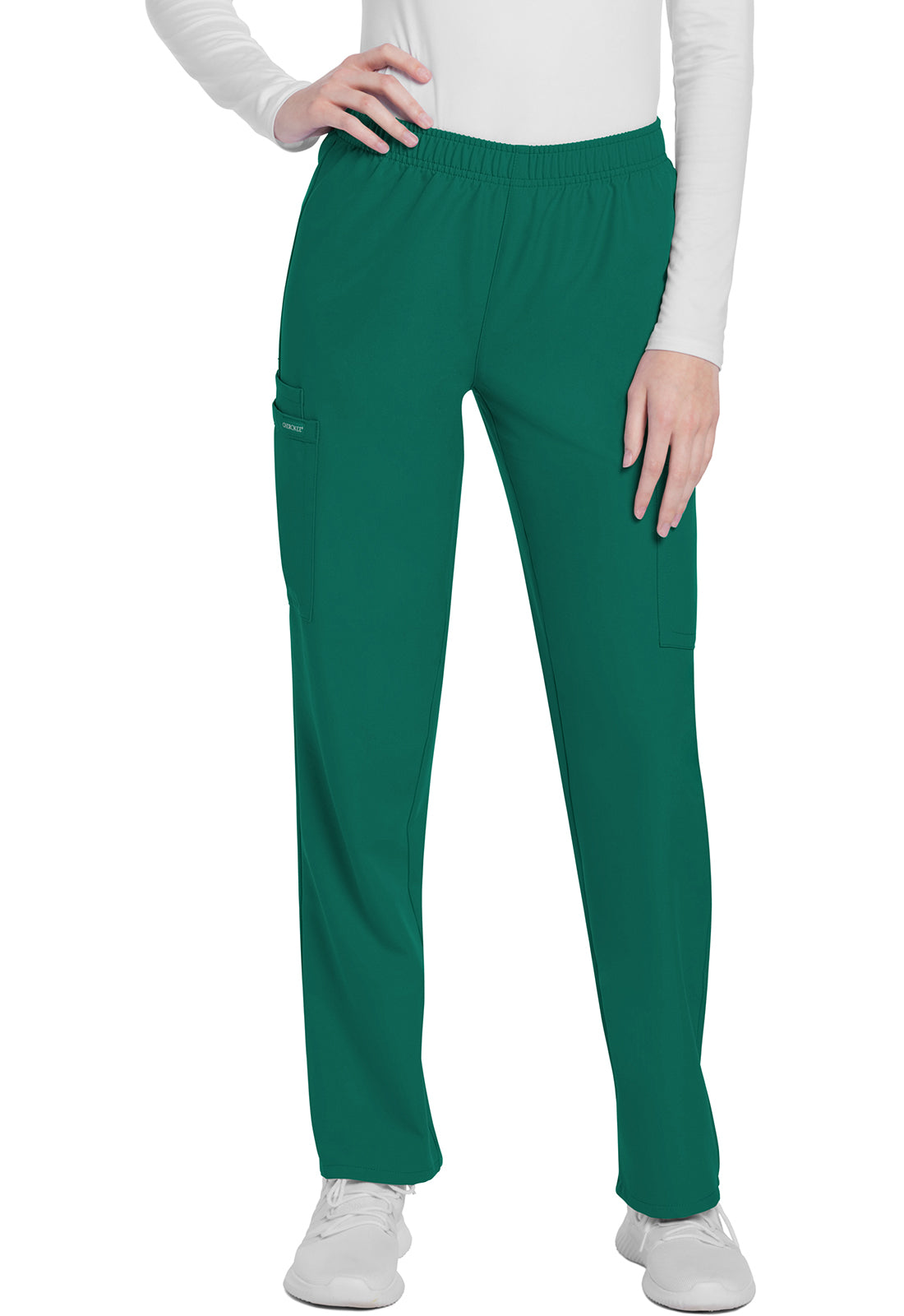 Cherokee WW Originals Ultra Women's CK281A Mid Rise Pull-on Slim Leg Cargo Pant