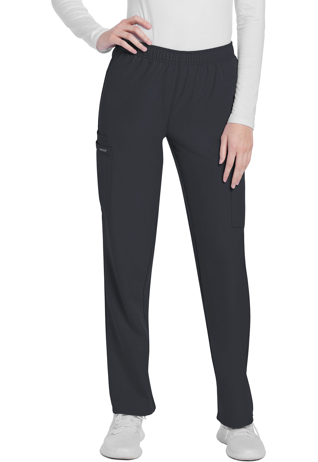 Cherokee WW Originals Ultra Women's CK281A Mid Rise Pull-on Slim Leg Cargo Pant