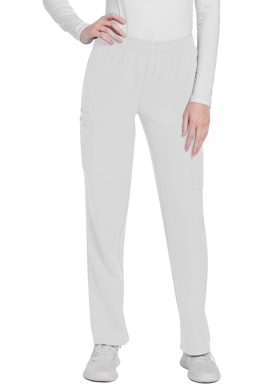 Cherokee WW Originals Ultra Women's CK281A Mid Rise Pull-on Slim Leg Cargo Pant