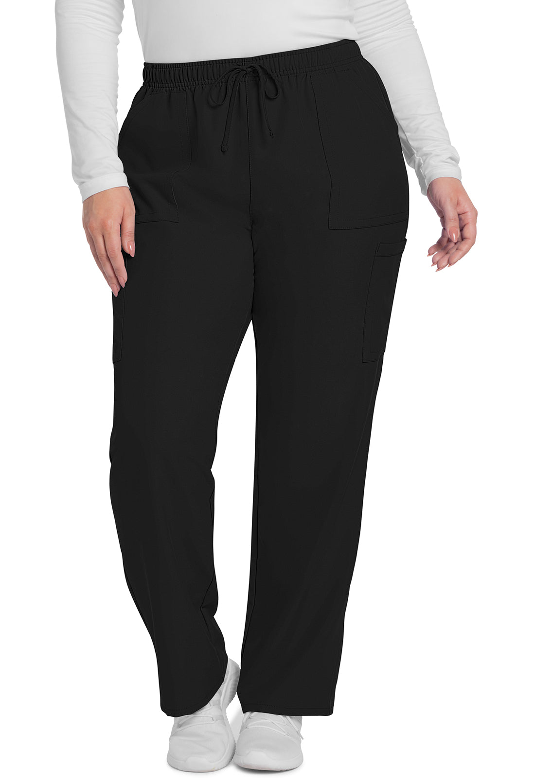 Cherokee WW Originals Ultra Women's CK281A Mid Rise Pull-on Slim Leg Cargo Pant